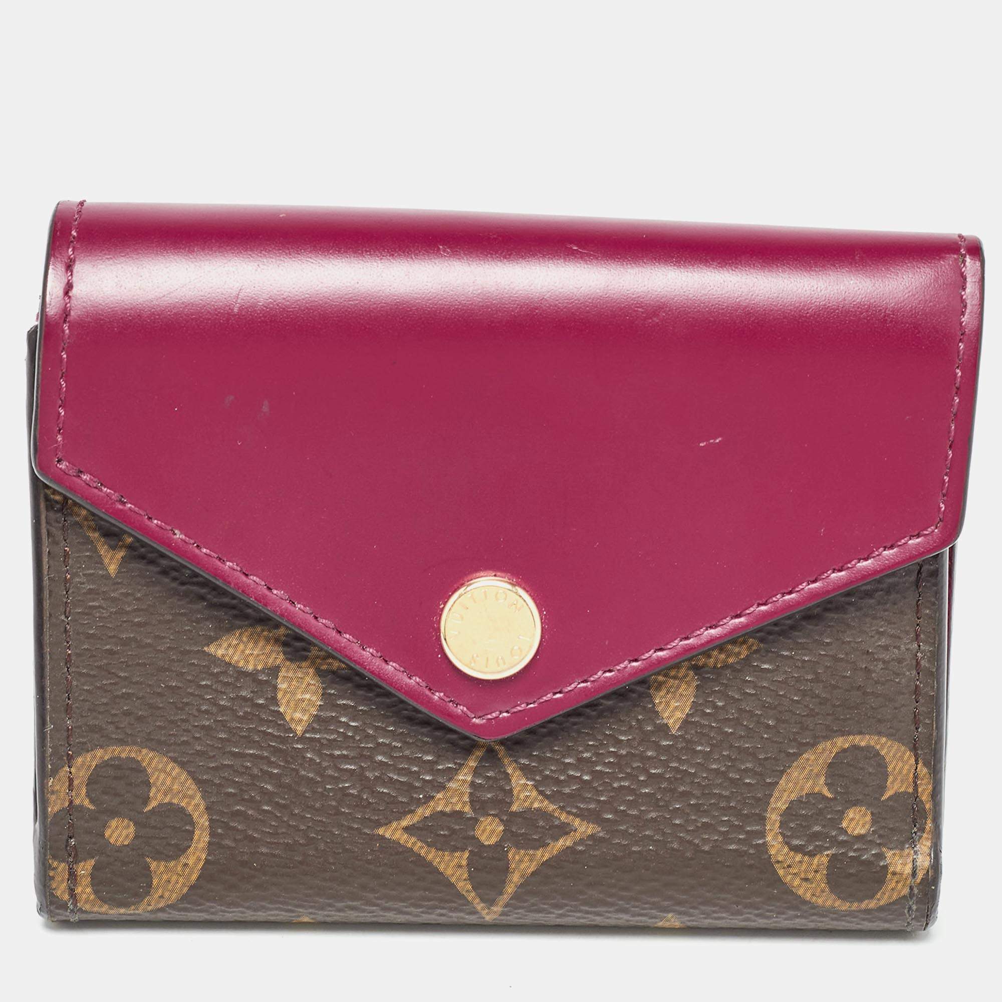 Louis Vuitton Red Monogram Canvas Zoe Wallet