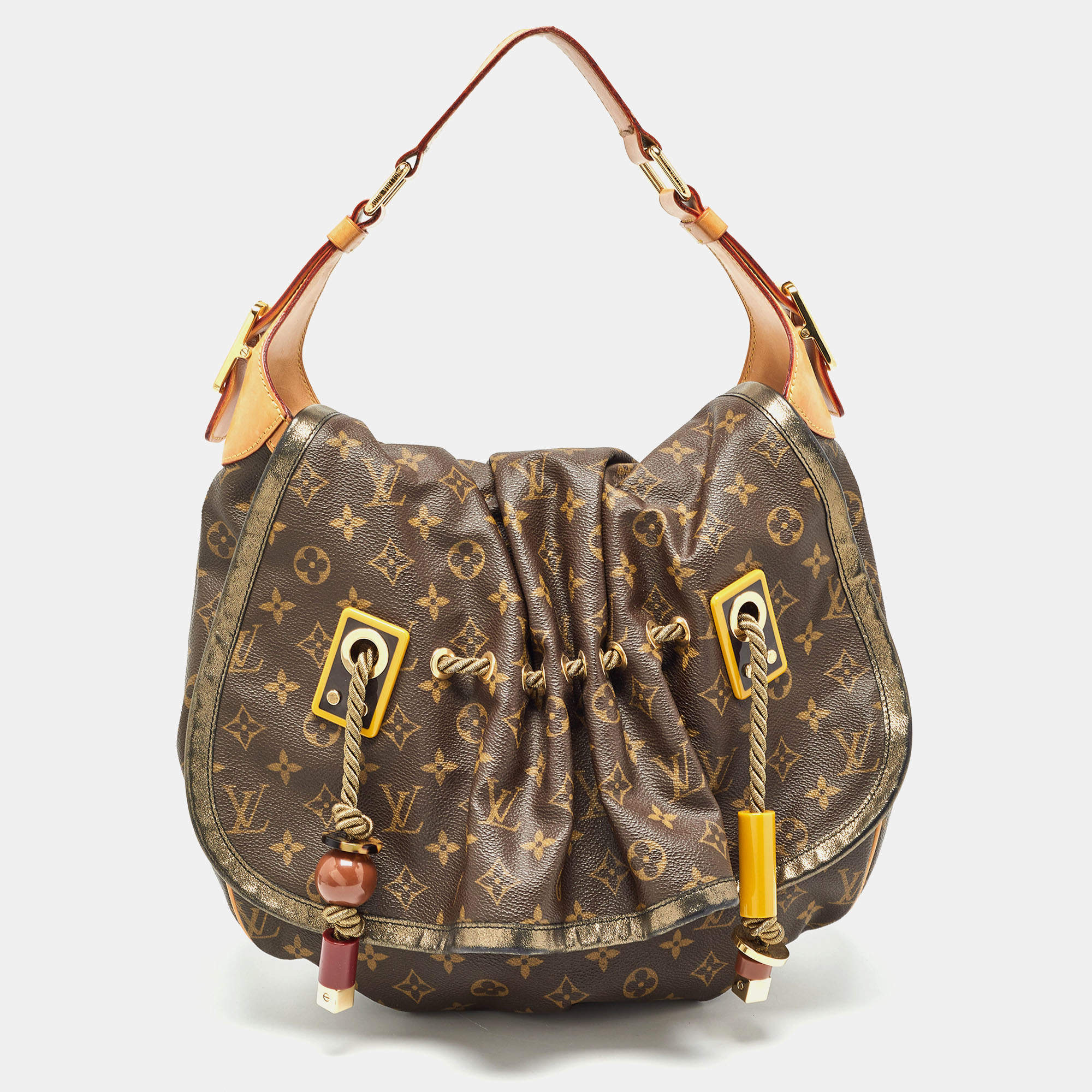 Louis Vuitton Monogram Canvas and Leather Limited Edition Kalahari GM Bag