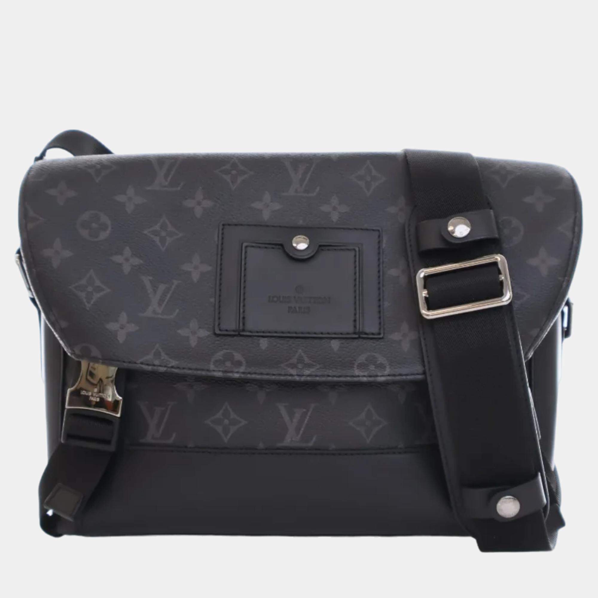 Louis Vuitton Black/Gray Monogram Canvas Voyager PM Messenger Bag