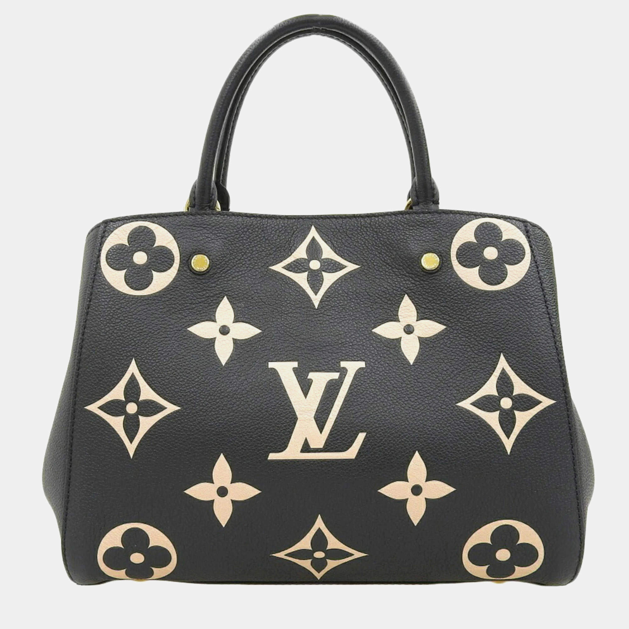 Louis Vuitton Bicolor Leather MM Montaigne Satchel Bag