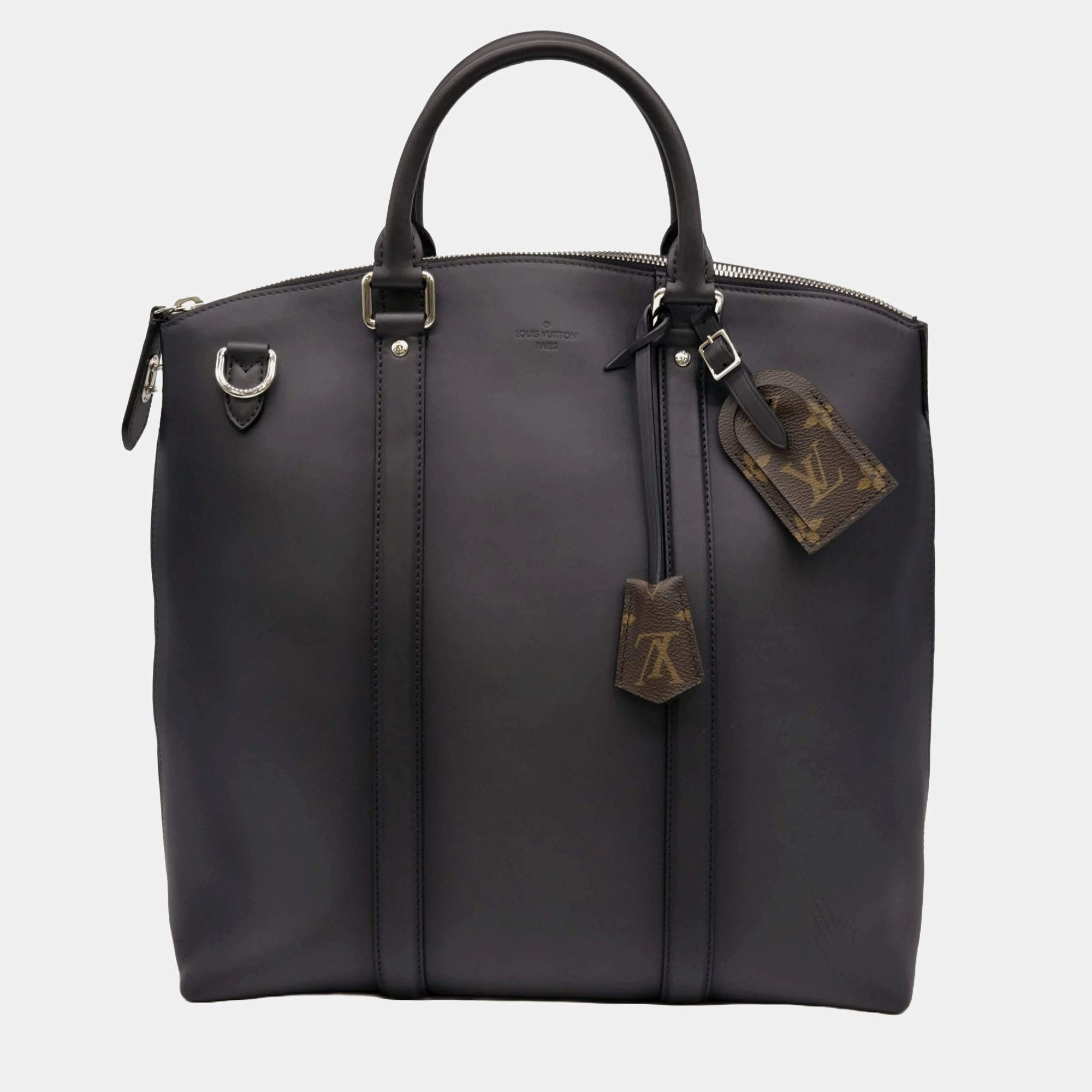 Louis Vuitton Black Leather Ombre Lockit Tote Bag