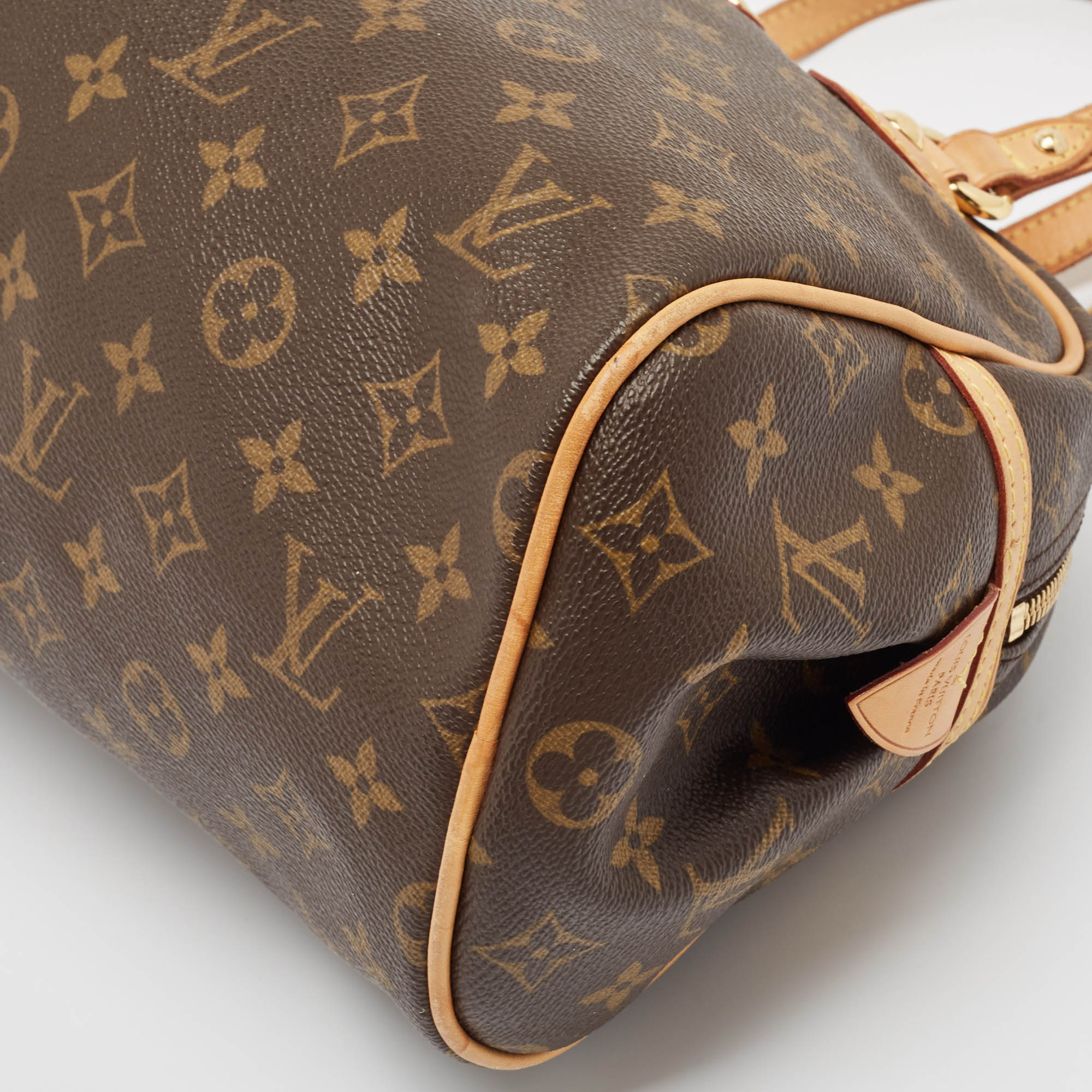 Pre Owned Louis Vuitton Monogram Canvas and Leather Montorgueil PM Bag