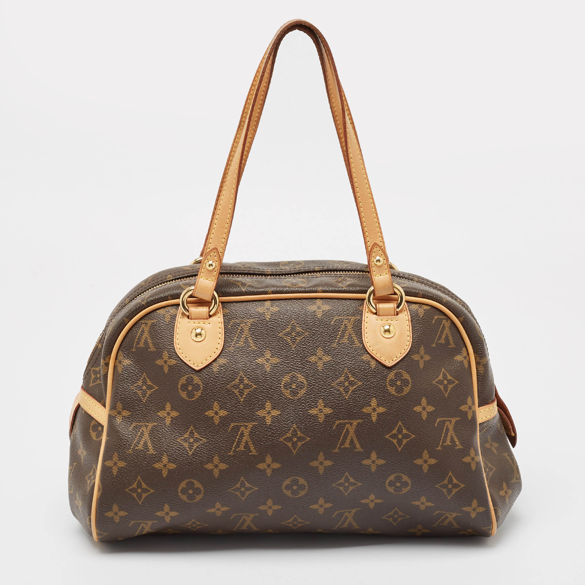 Pre Owned Louis Vuitton Monogram Canvas and Leather Montorgueil PM Bag