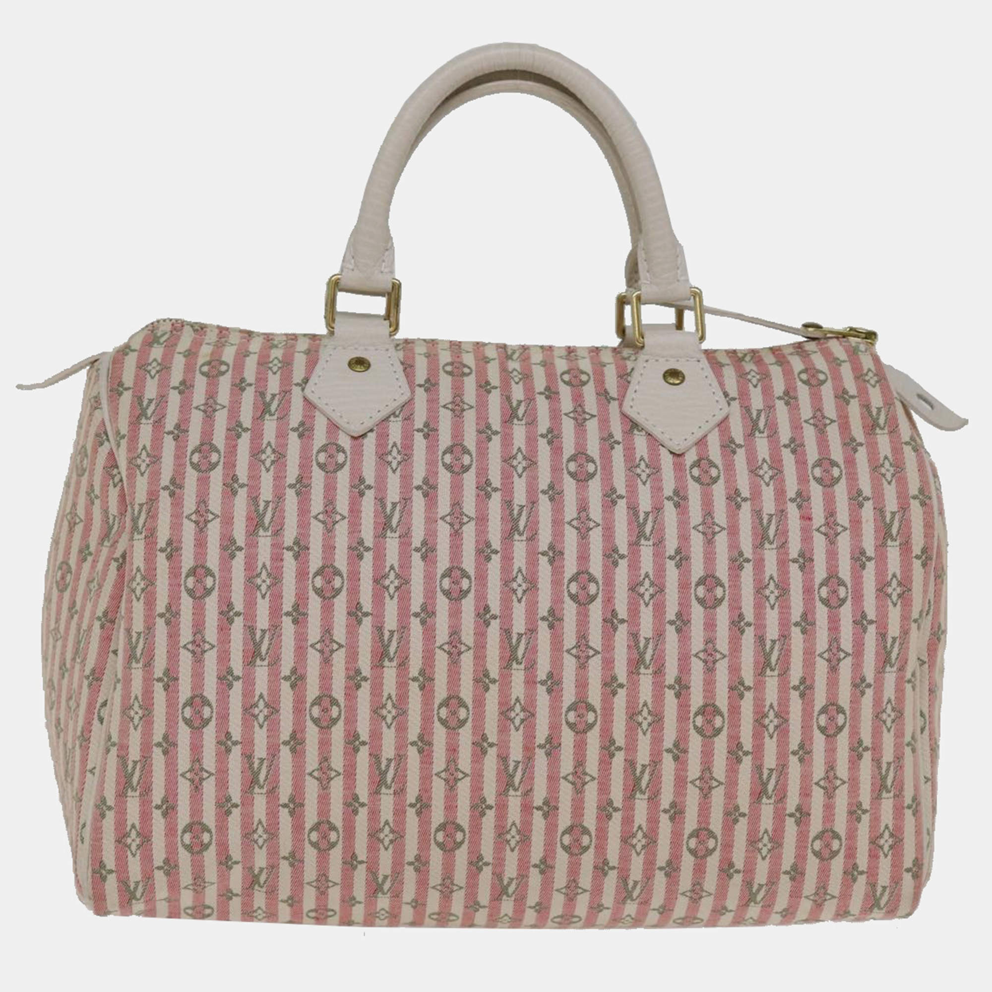 Louis Vuitton Pink Canvas Speedy 30 handbag