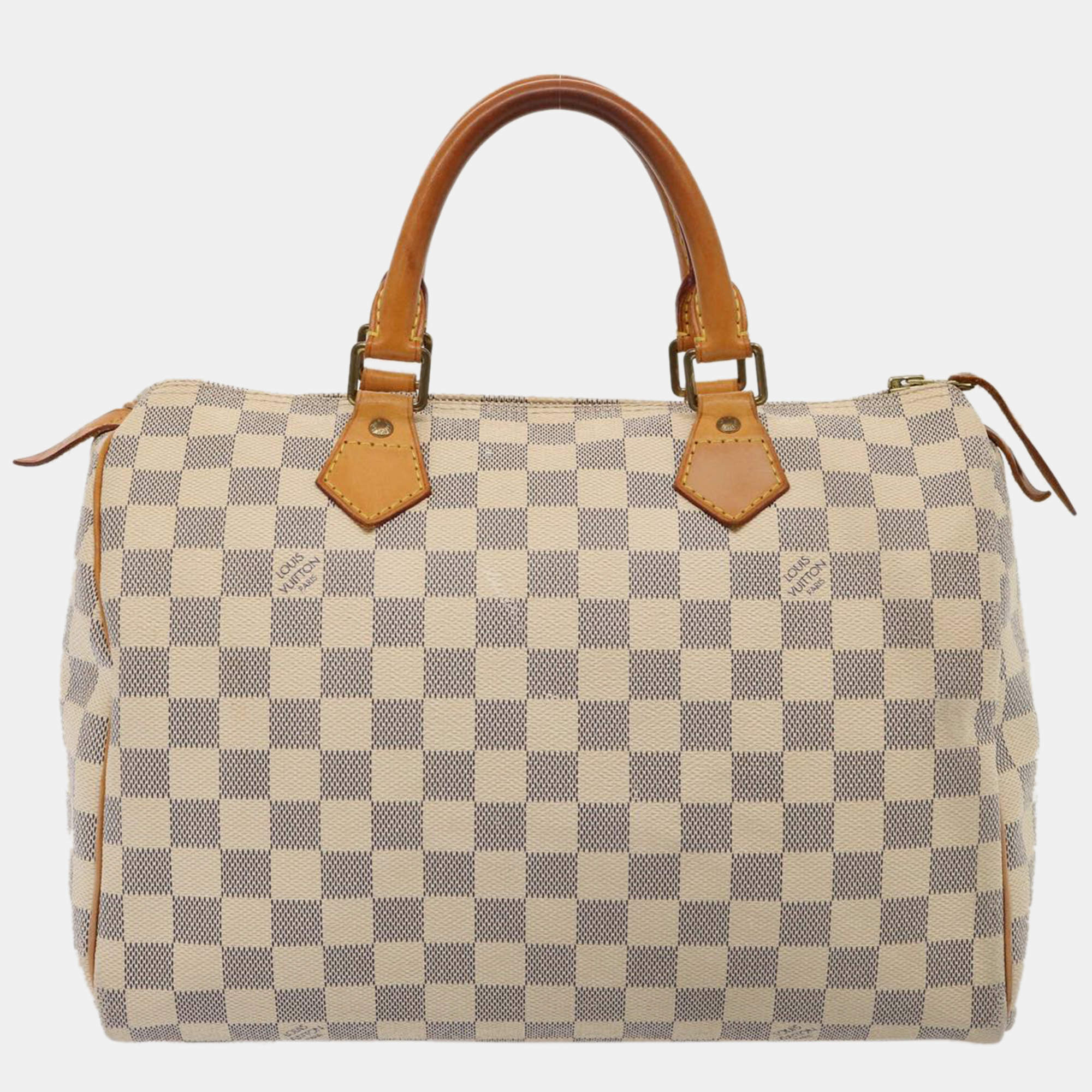 Louis Vuitton White Damier Azur Canvas Speedy 30 handbag