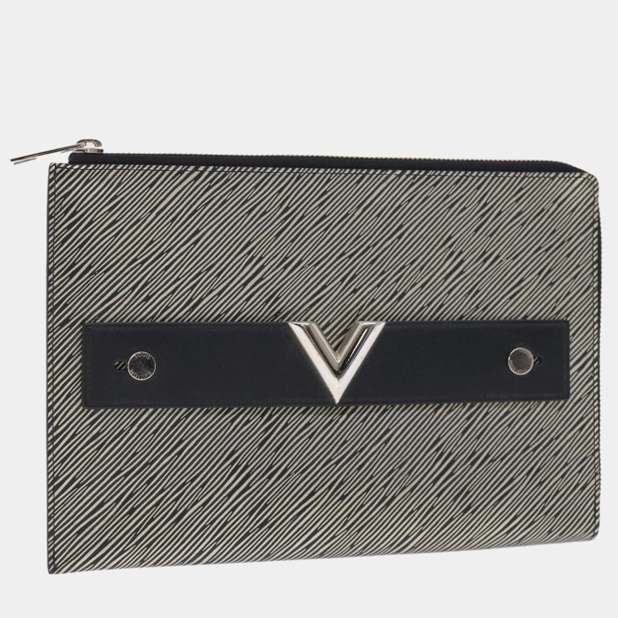 Louis Vuitton Grey Leather Pochette Pratt handbag