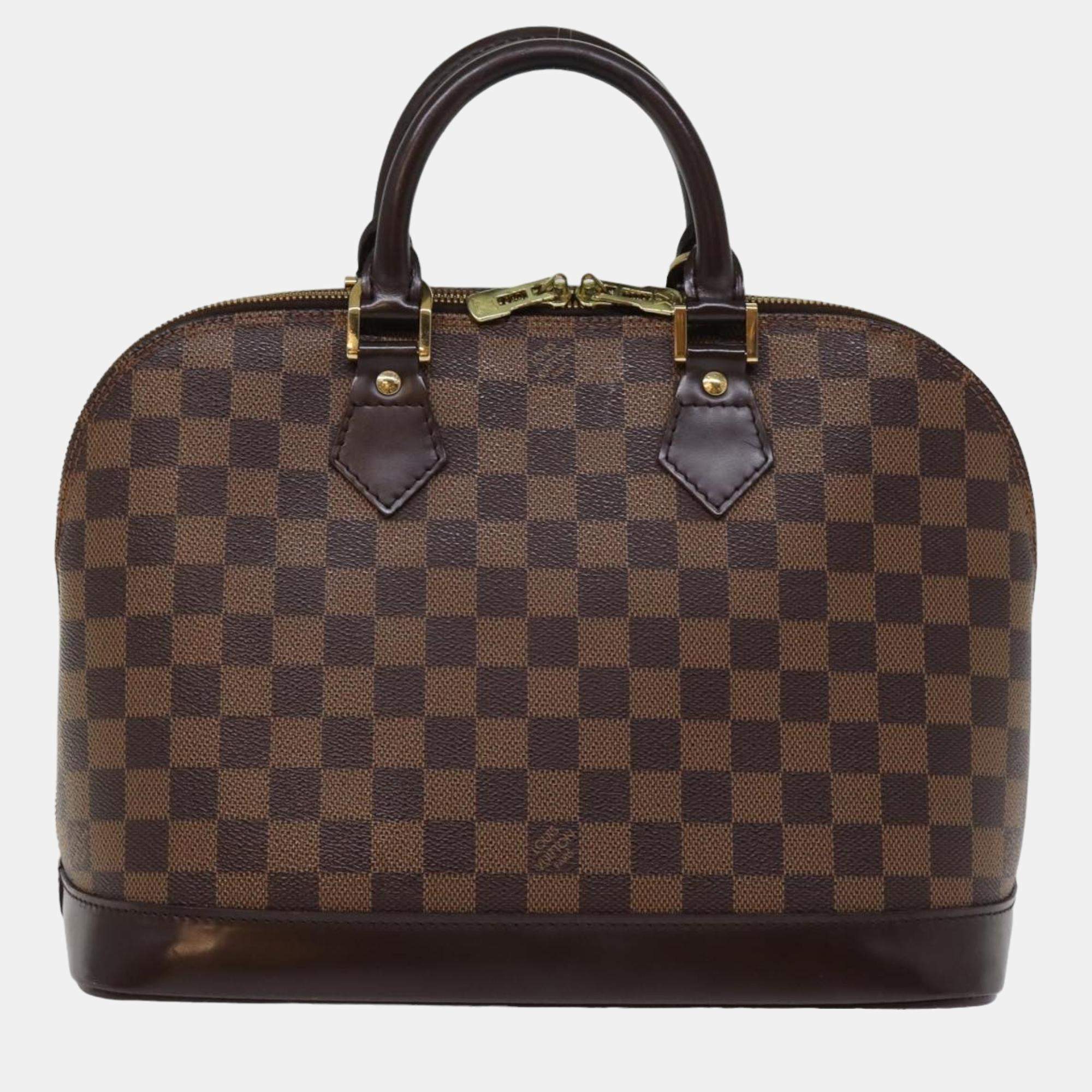 Louis Vuitton Brown Damier Ebene Canvas Alma handbag