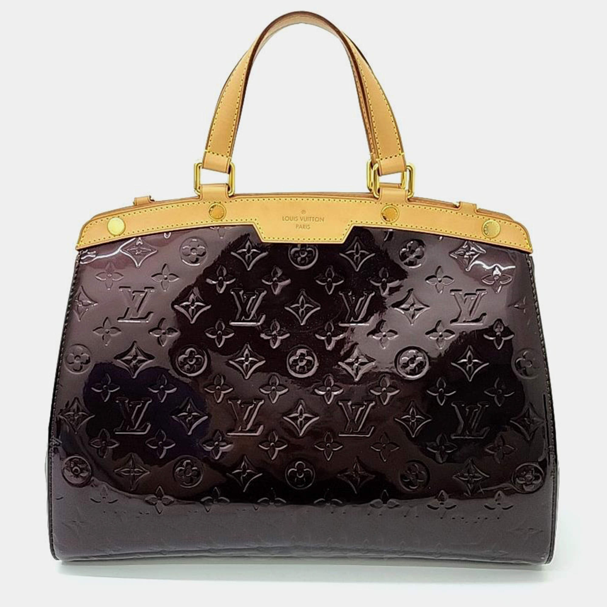 Louis Vuitton Amaranth Vernis Brea GM Handbag