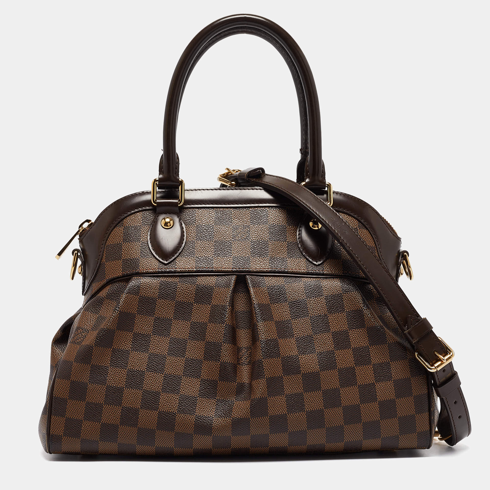 Pre Owned Louis Vuitton Damier Ebene Canvas Trevi PM Bag