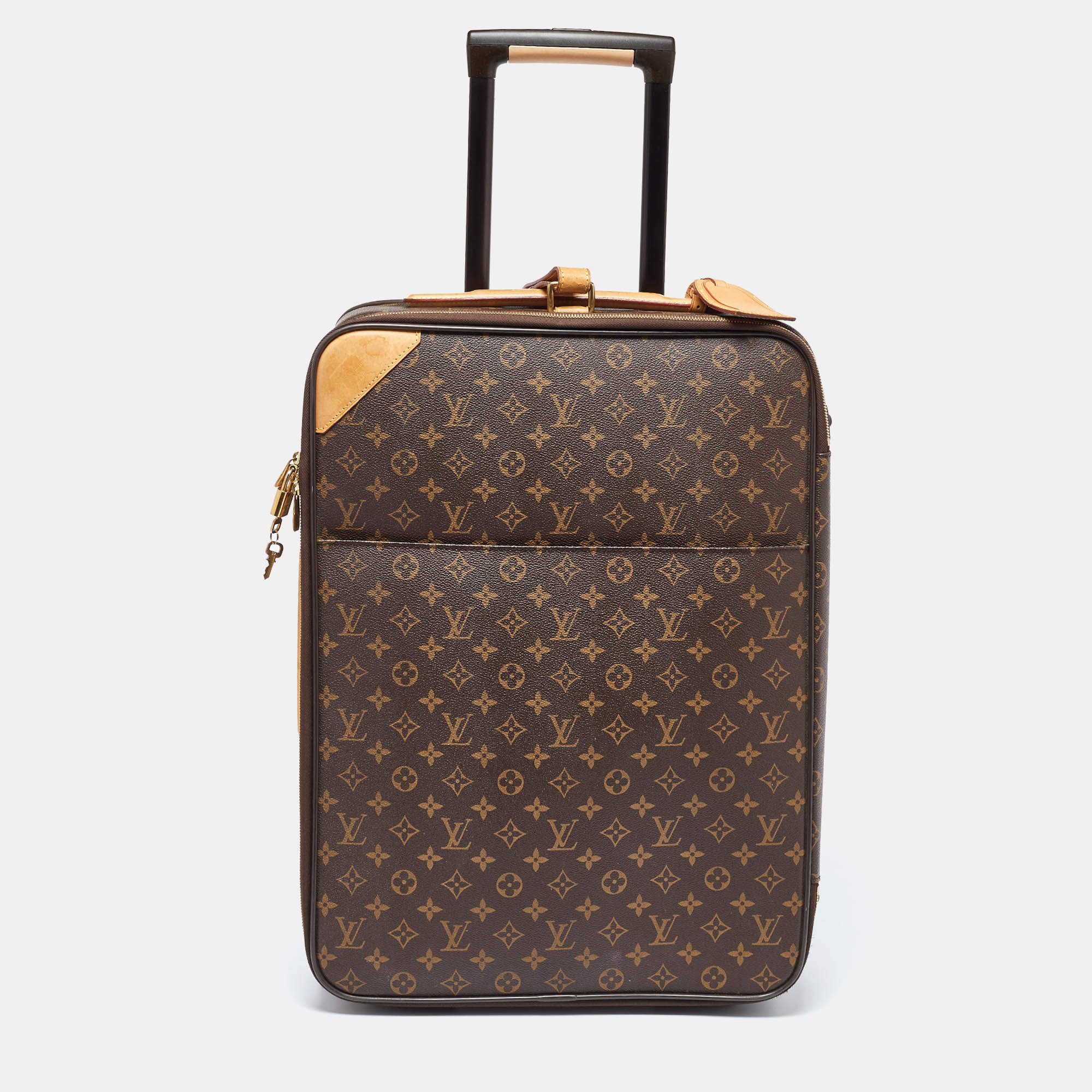 Louis Vuitton Monogram Canvas Business Pegase Legere 55 Luggage