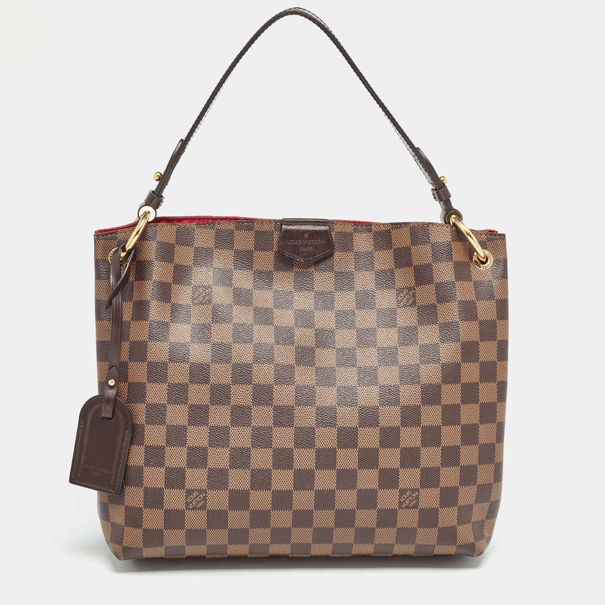 Pre Owned Louis Vuitton Damier Ebene Graceful PM Bag