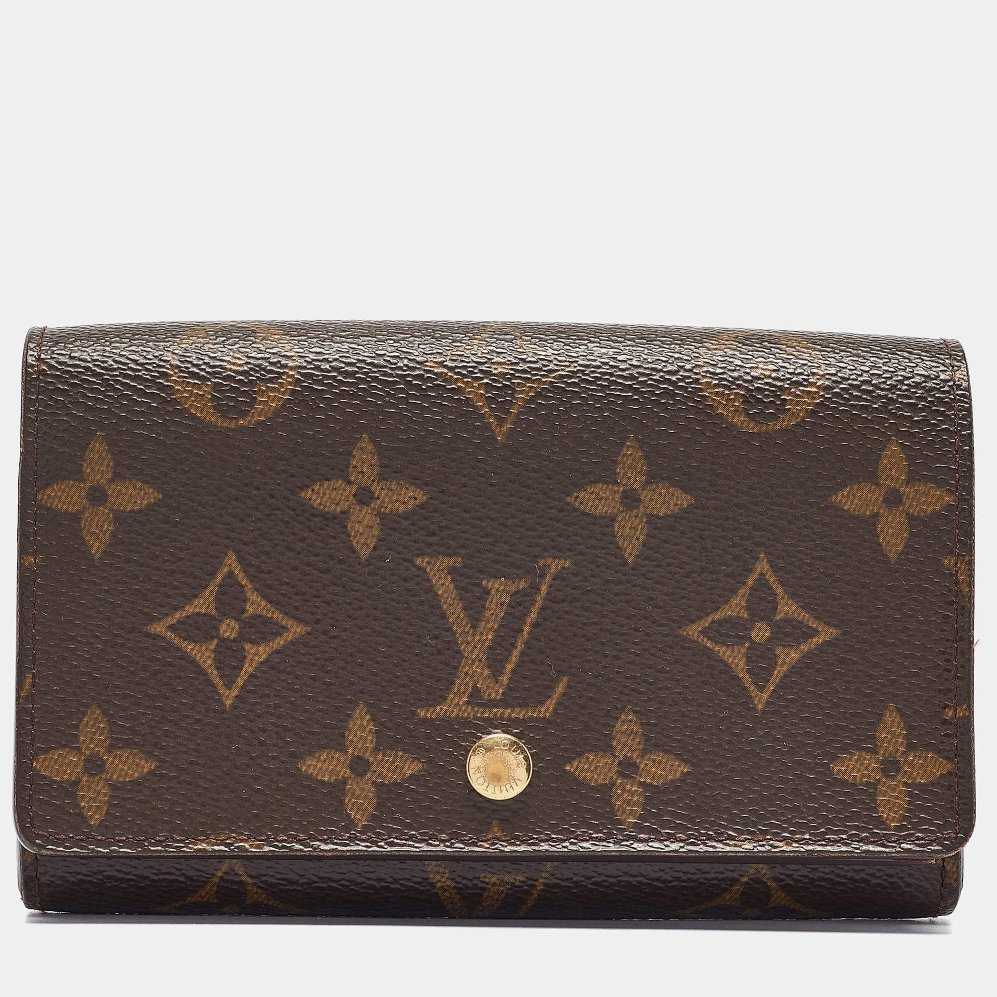  Louis Vuitton Monogram Canvas Porte-Monnaie Tresor Wallet