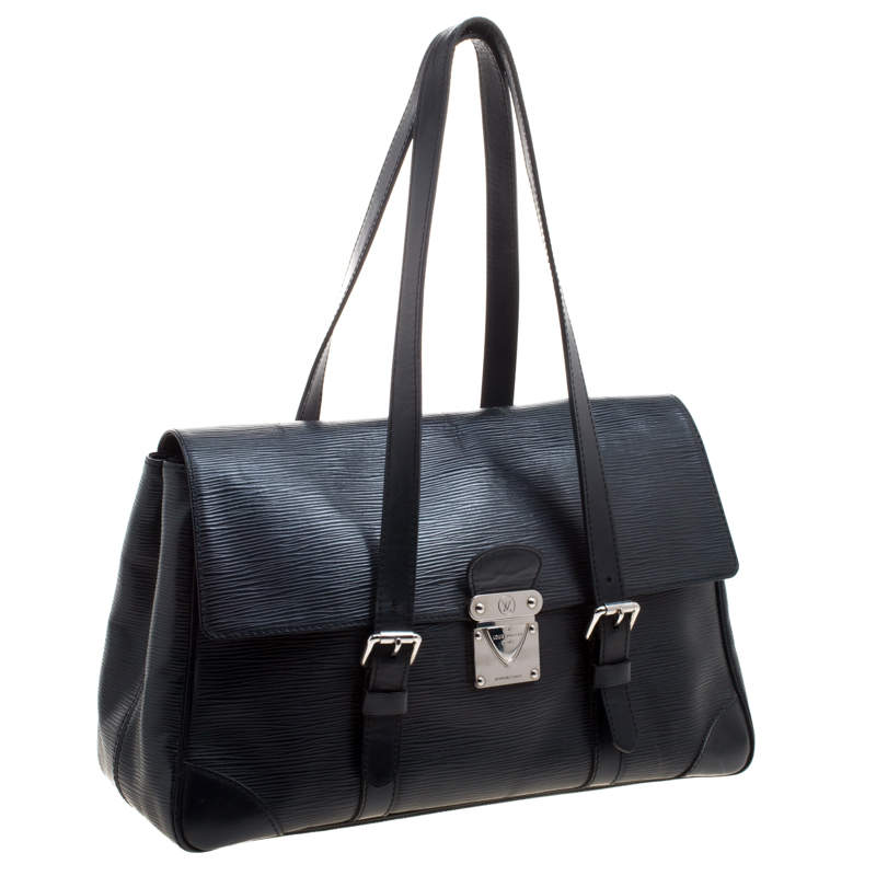 Louis Vuitton Epi Segur MM M58862 Black Leather Pony-style calfskin  ref.944695 - Joli Closet