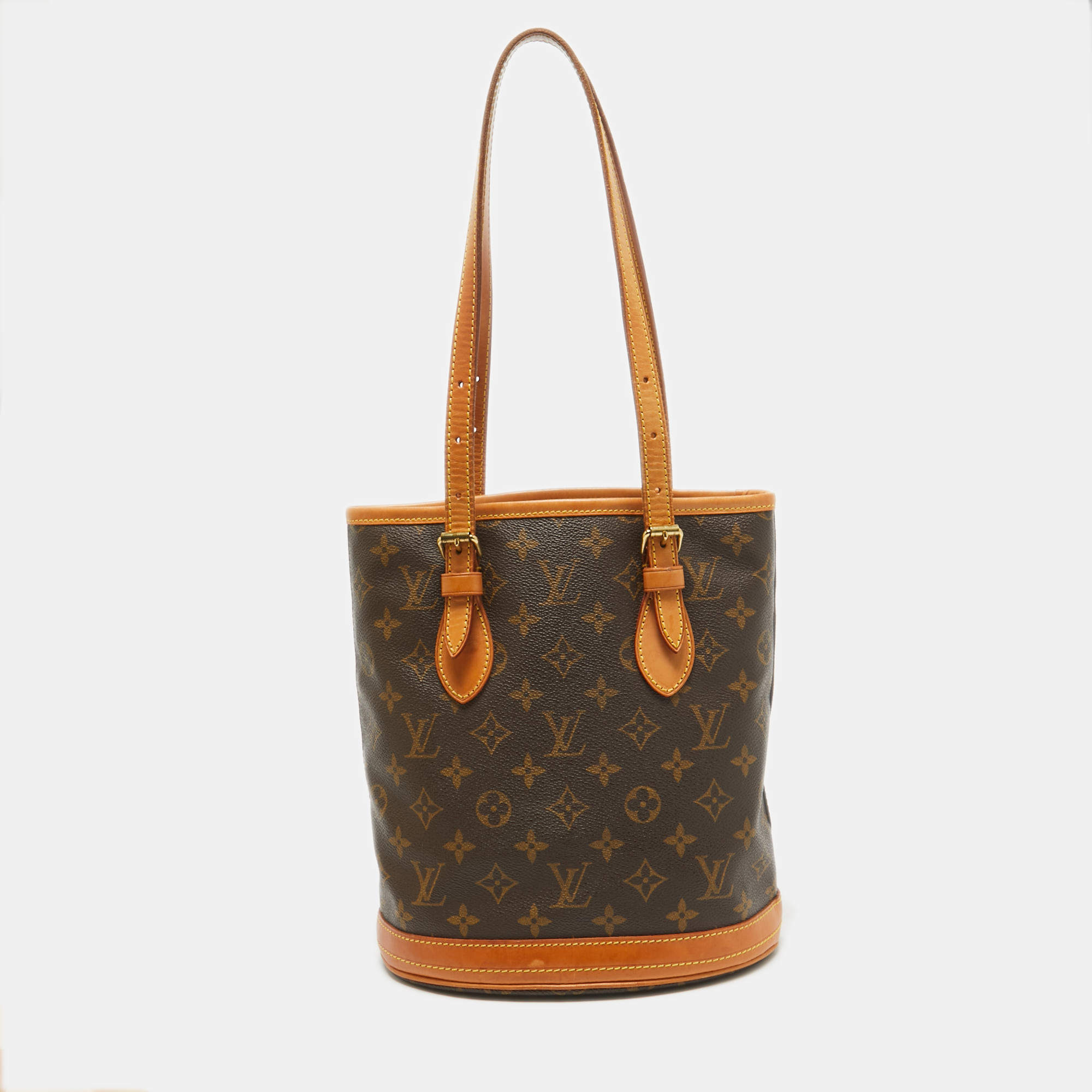 Pre Owned Louis Vuitton Monogram Canvas Bucket PM Bag