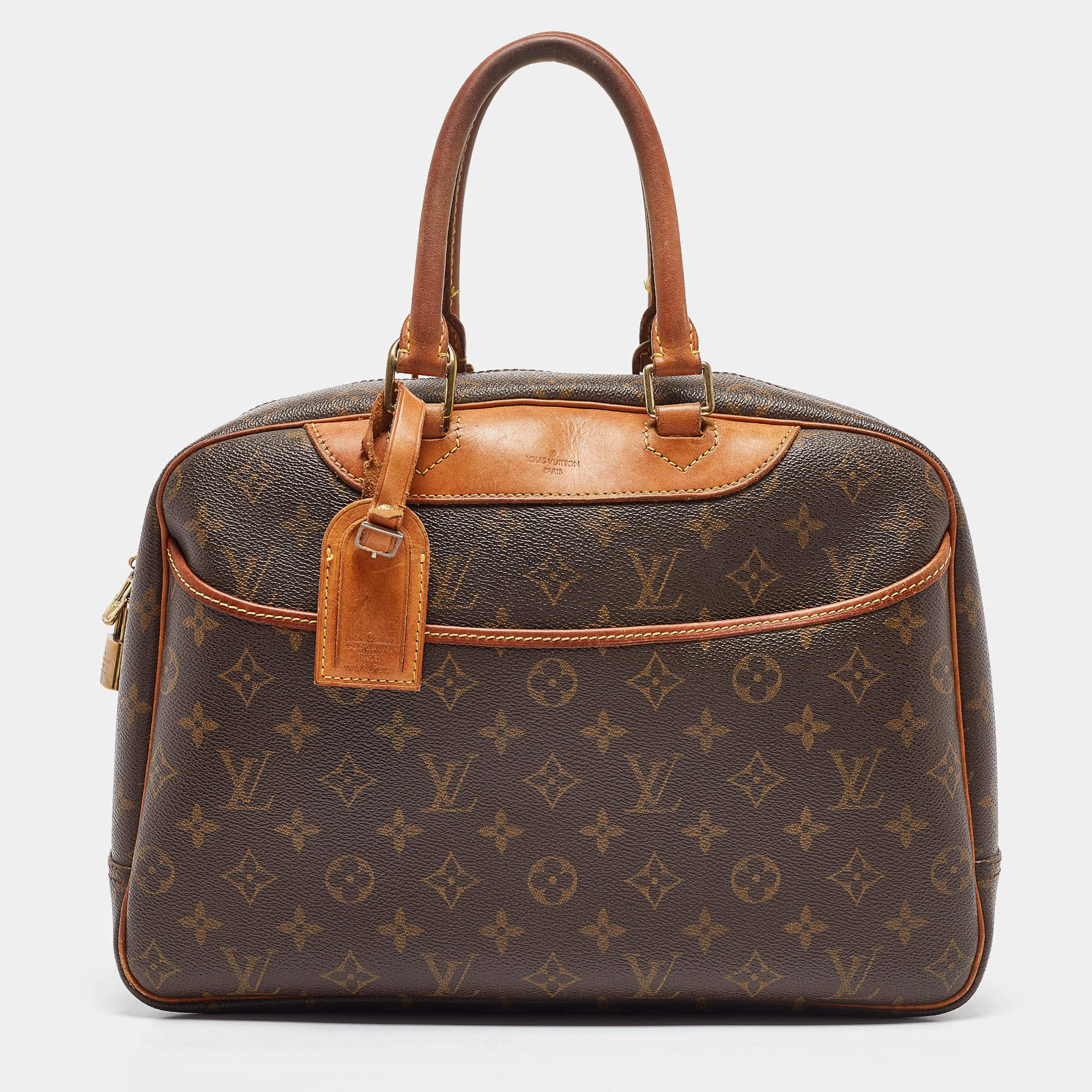 Pre Owned Louis Vuitton Monogram Canvas Deauville Bag