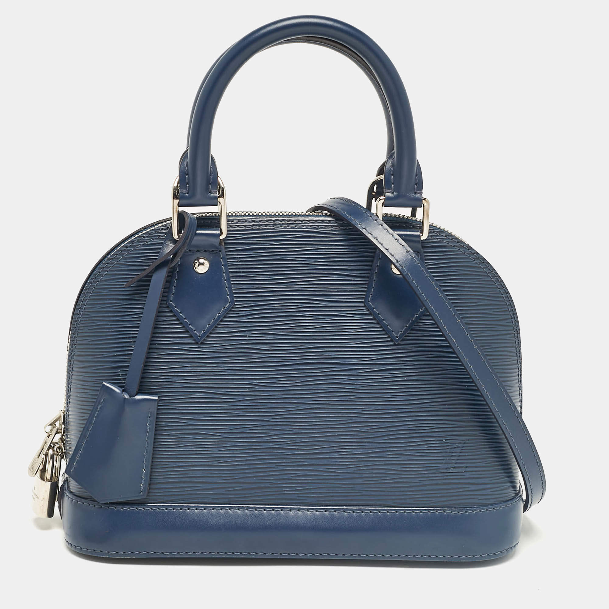 Pre Owned Louis Vuitton Indigo Epi Leather Alma BB Bag