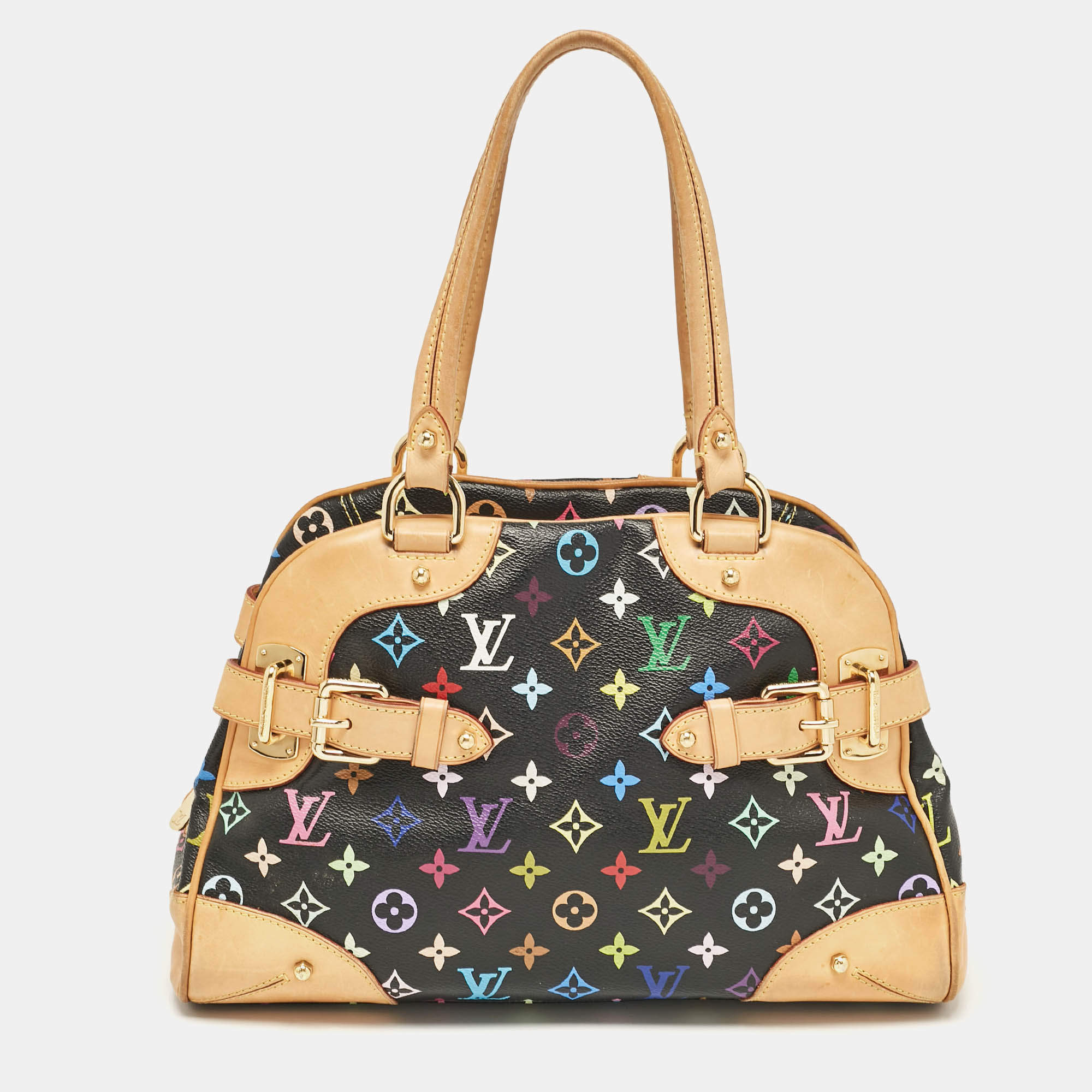 مملوكة مسبقًا Louis Vuitton Multicolor Coated Canvas Leather Satchel