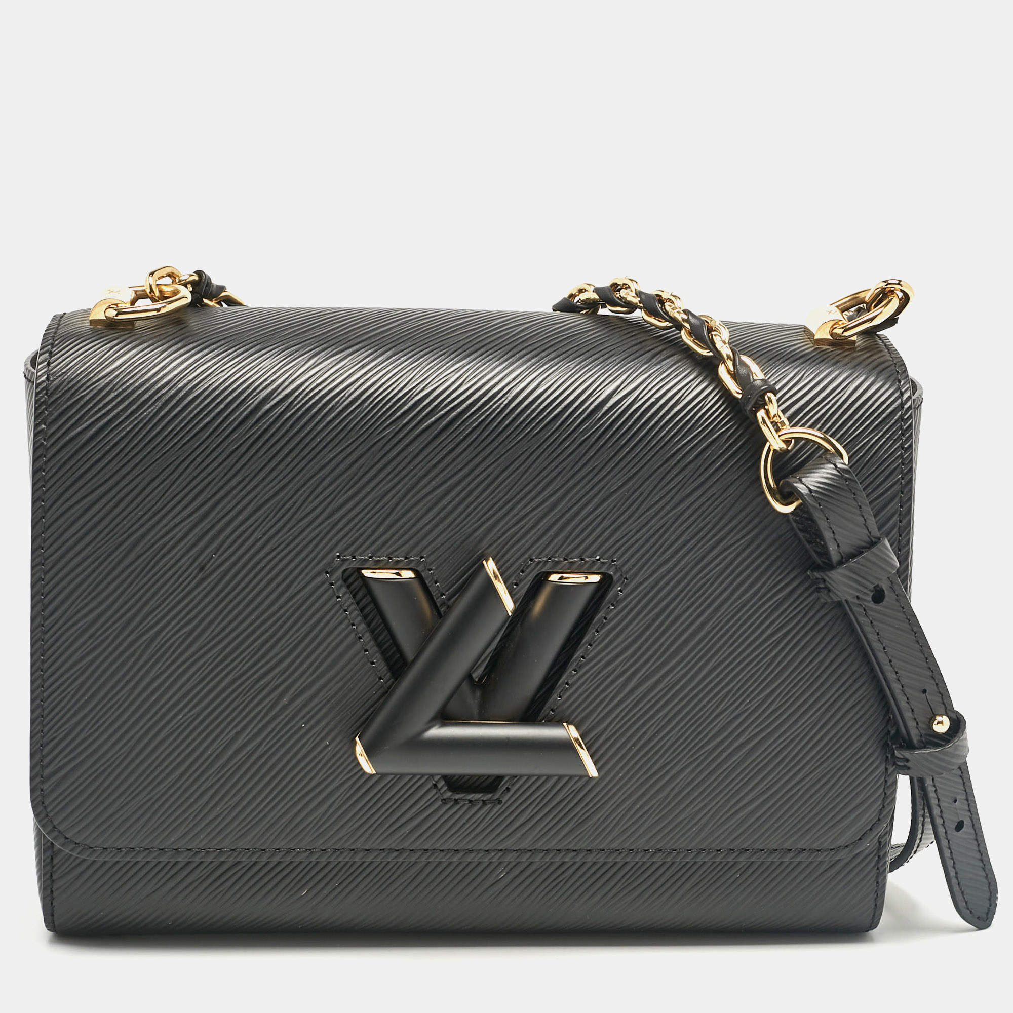 Pre Owned Louis Vuitton Black Epi Leather Twist MM Bag