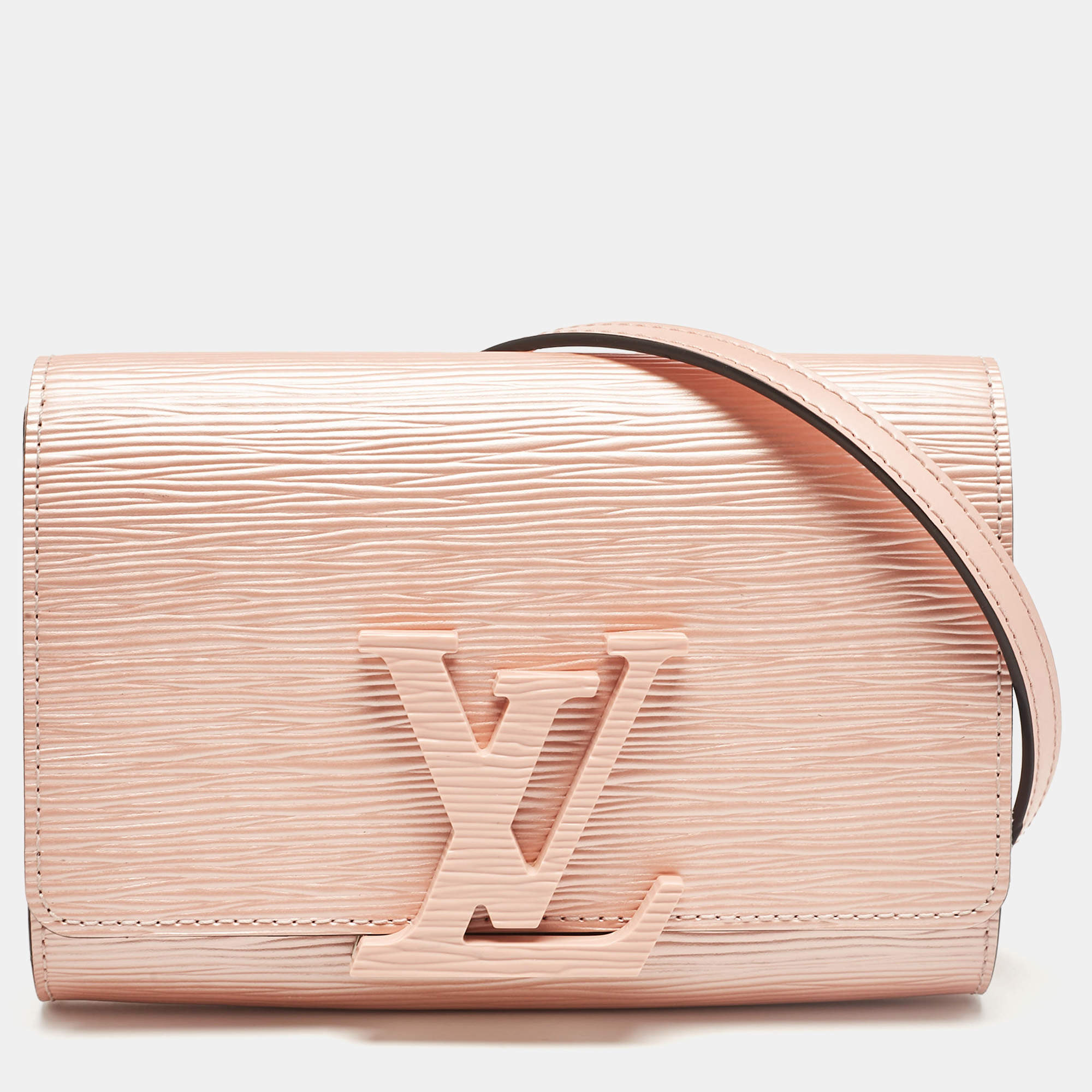 Pre Owned Louis Vuitton Peach Epi Leather Louise PM Bag
