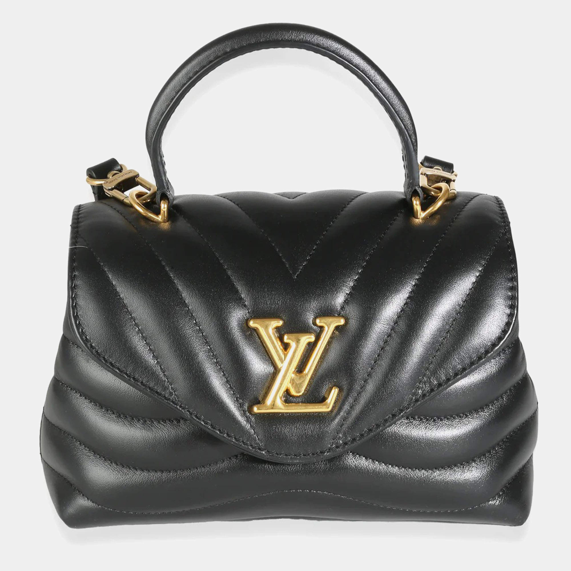 Louis Vuitton Black Calfskin Hold Me New Wave Shoulder Bag