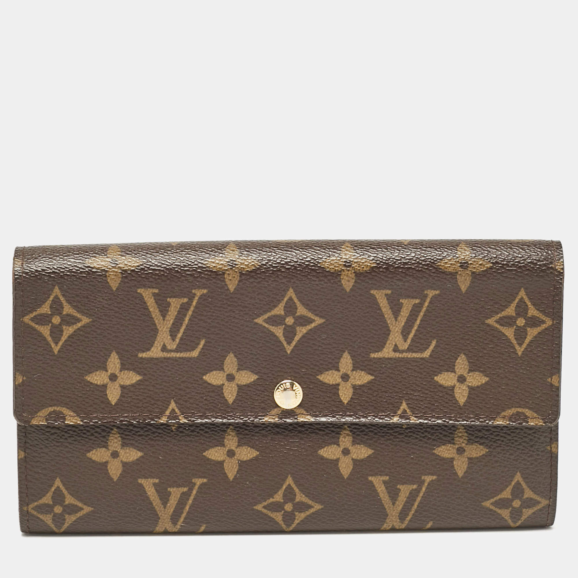 Louis Vuitton Brown Monogram Canvas Sarah Wallet