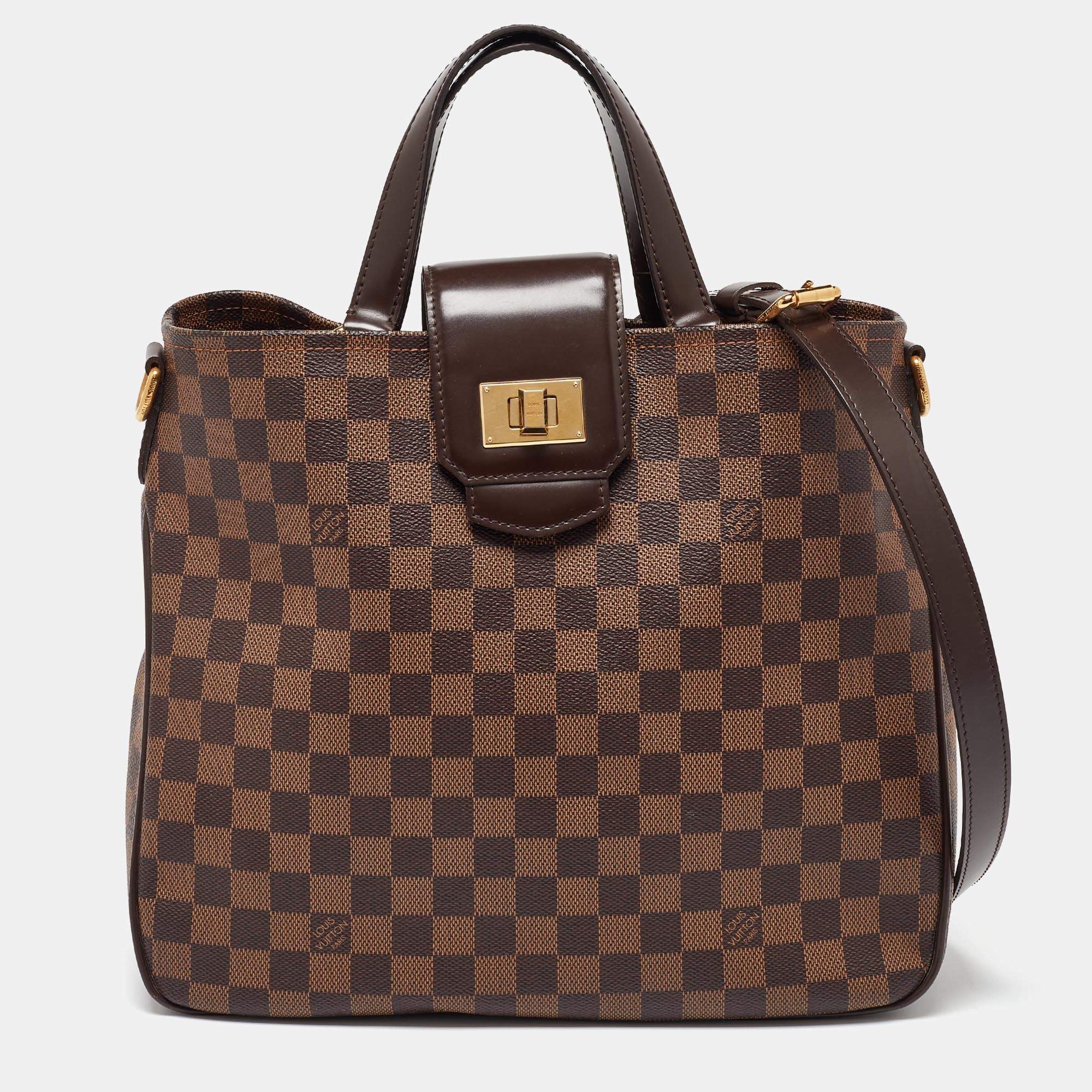Pre Owned Louis Vuitton Damier Ebene Canvas Cabas Rosebery Bag