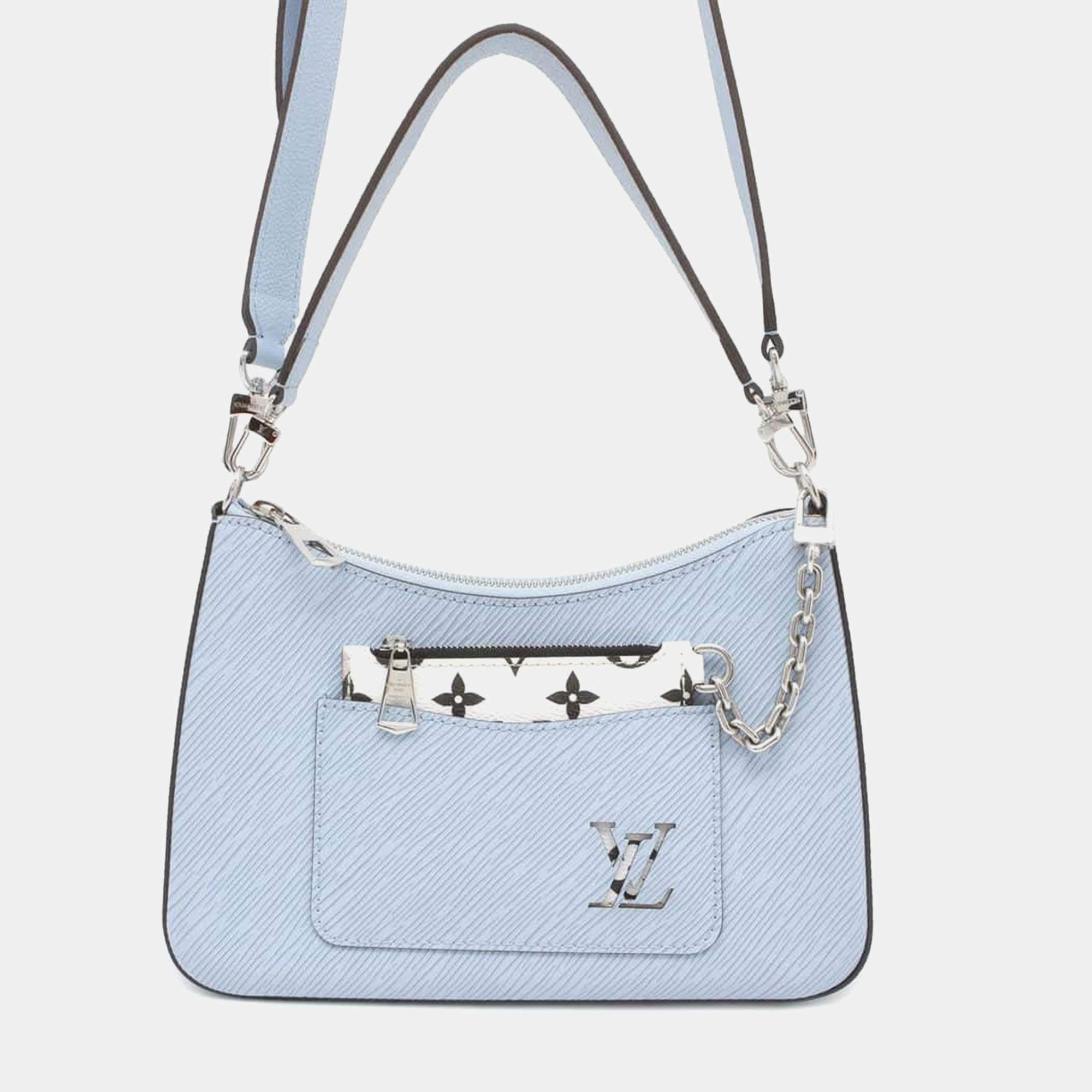 Louis Vuitton Blue Leather Murrell NM Nuage Epi Shoulder Bag