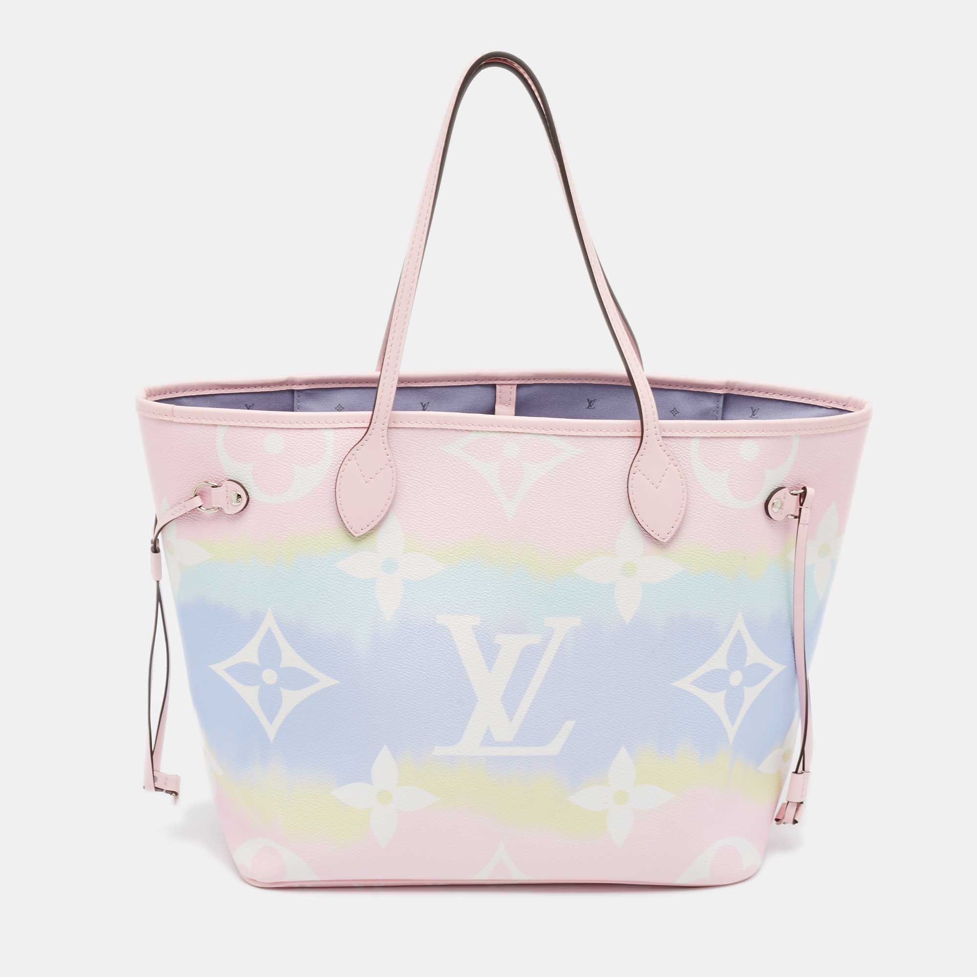Louis Vuitton Pastel Tie Dye Monogram Canvas Neverfull Escale MM Bag