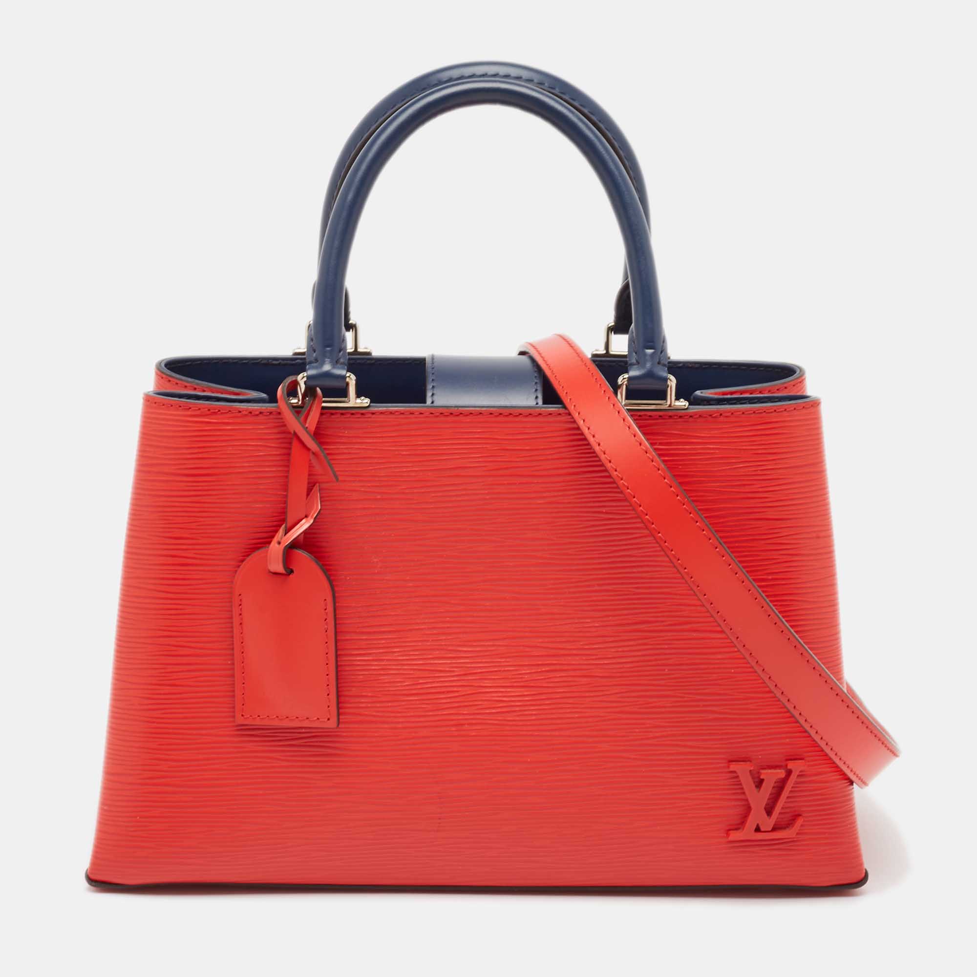 Louis Vuitton Red Epi Leather Kleber PM Bag