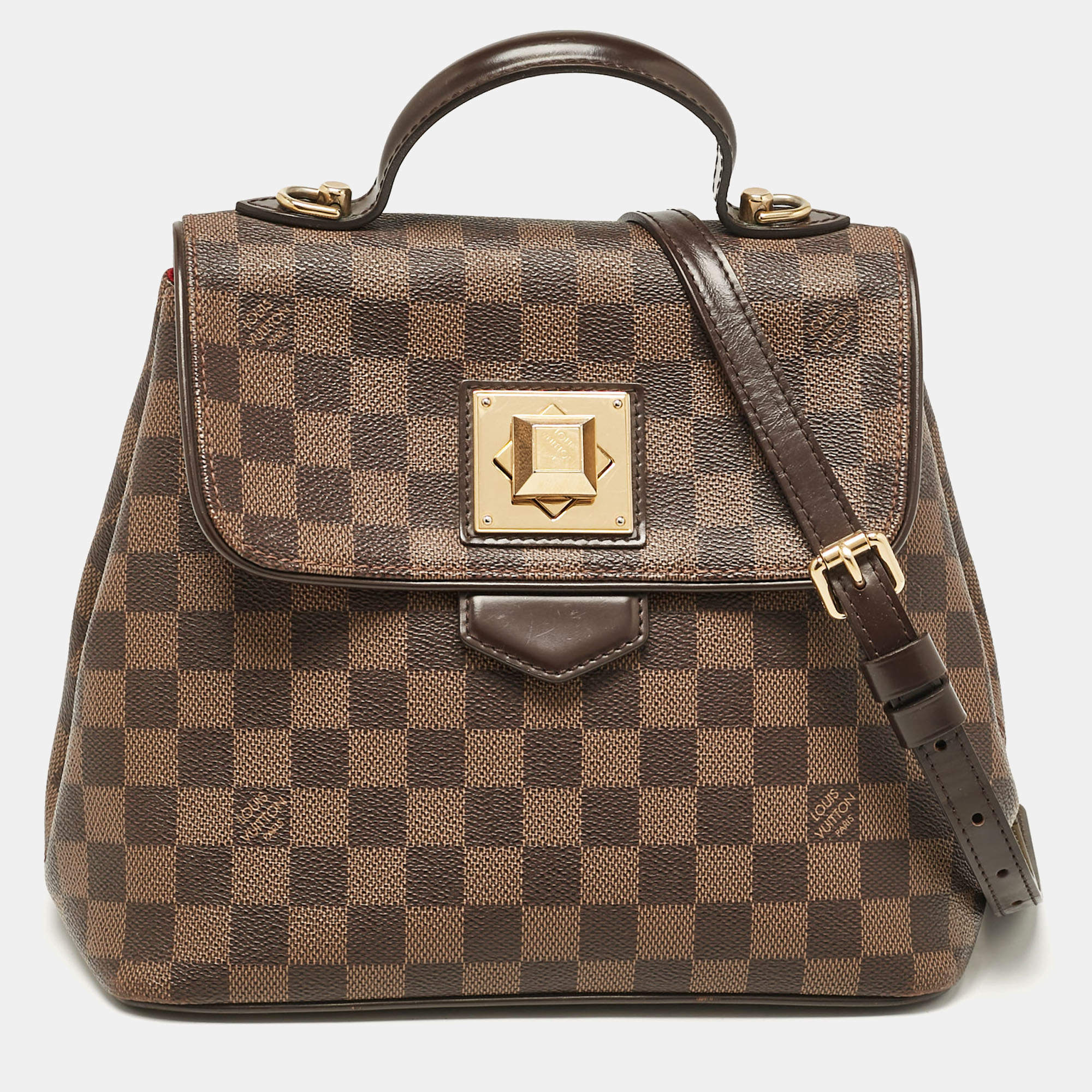 Louis Vuitton Damier Ebene Canvas Bergamo PM Bag