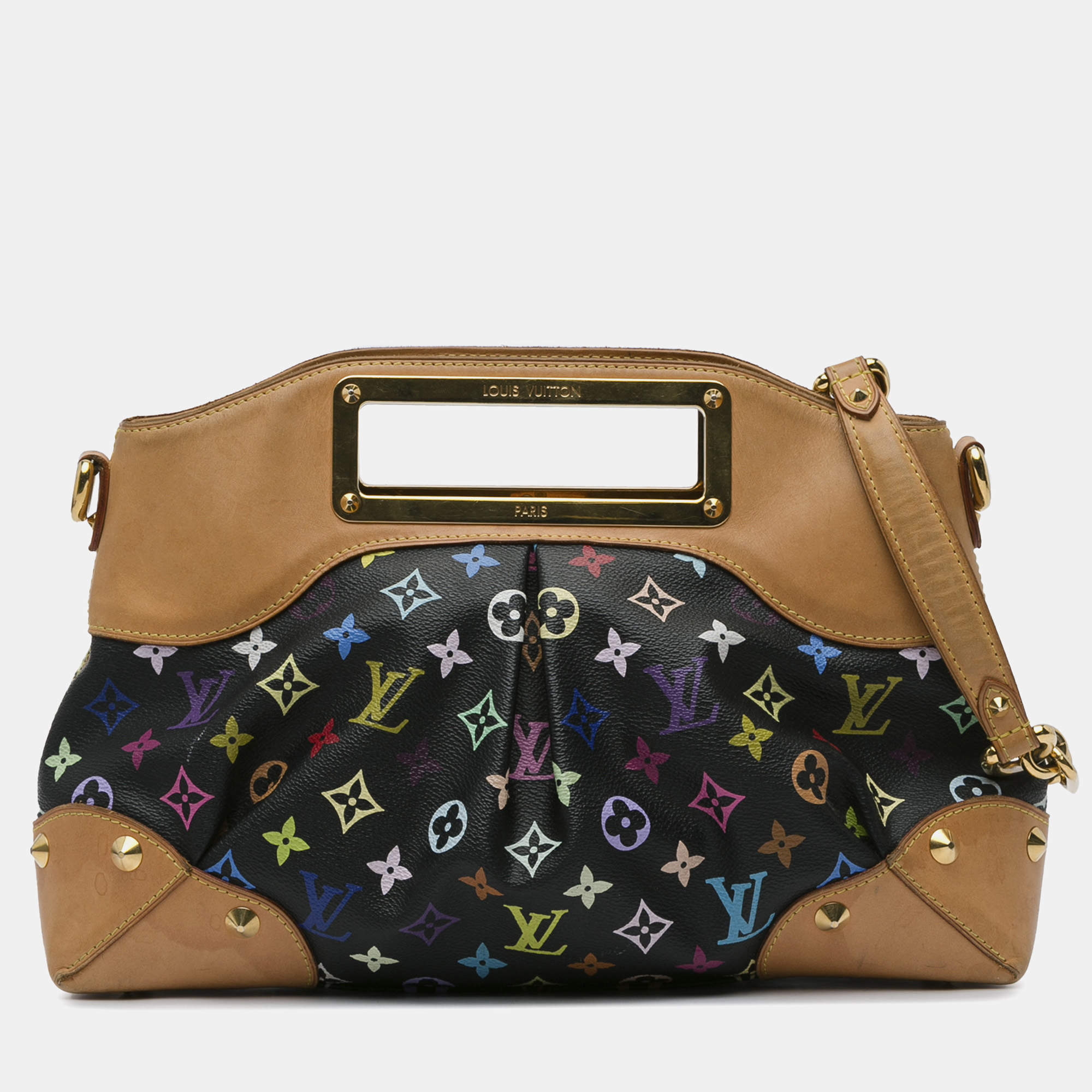  Louis Vuitton Black Monogram Multicolore Judy MM Bag