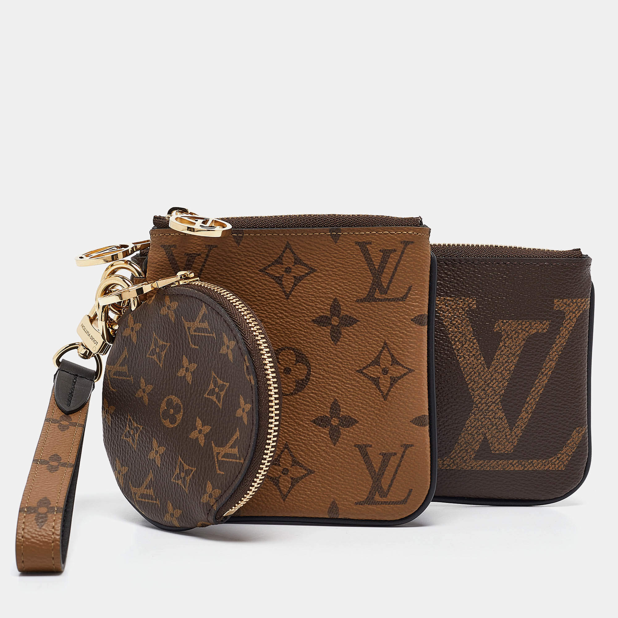 Louis Vuitton Monogram Canvas Trio Pouch