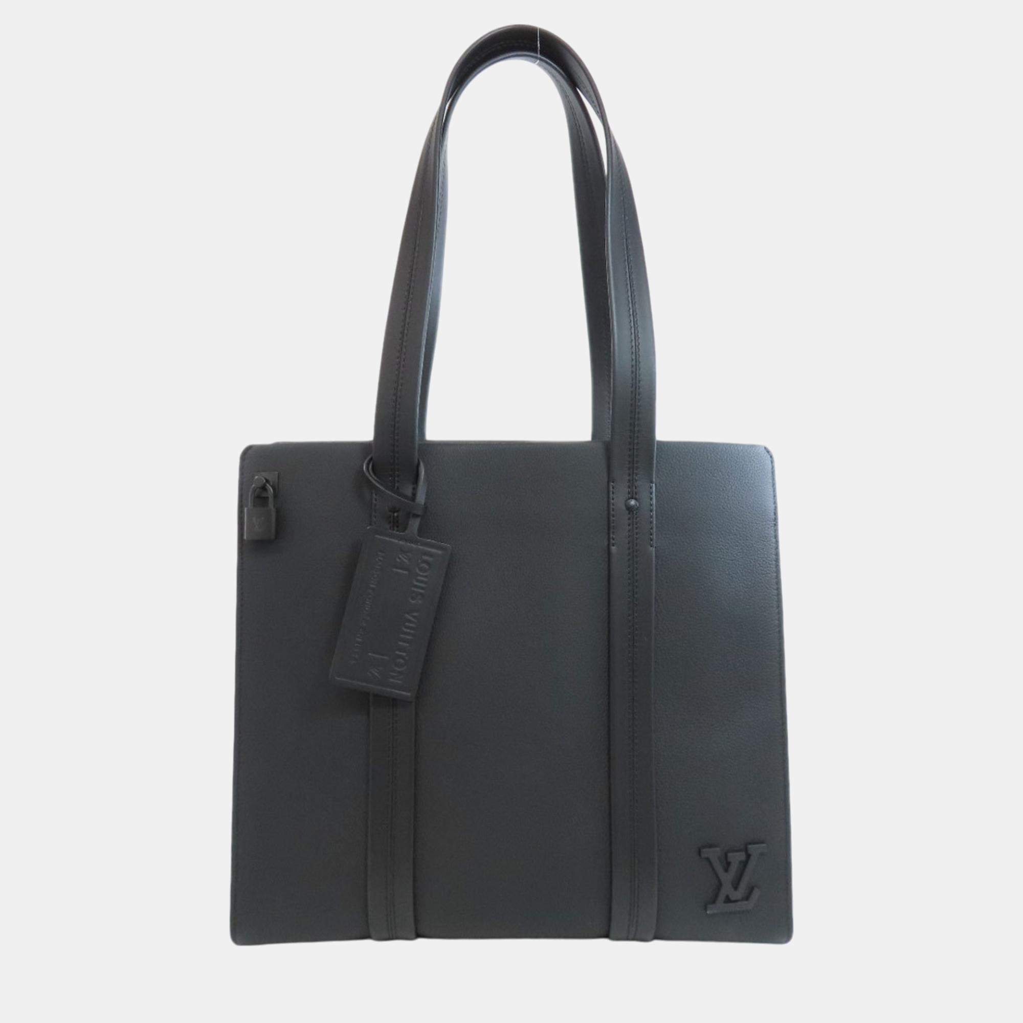 Louis Vuitton Aerogram Take Off Grained Calf Leather Tote Bag