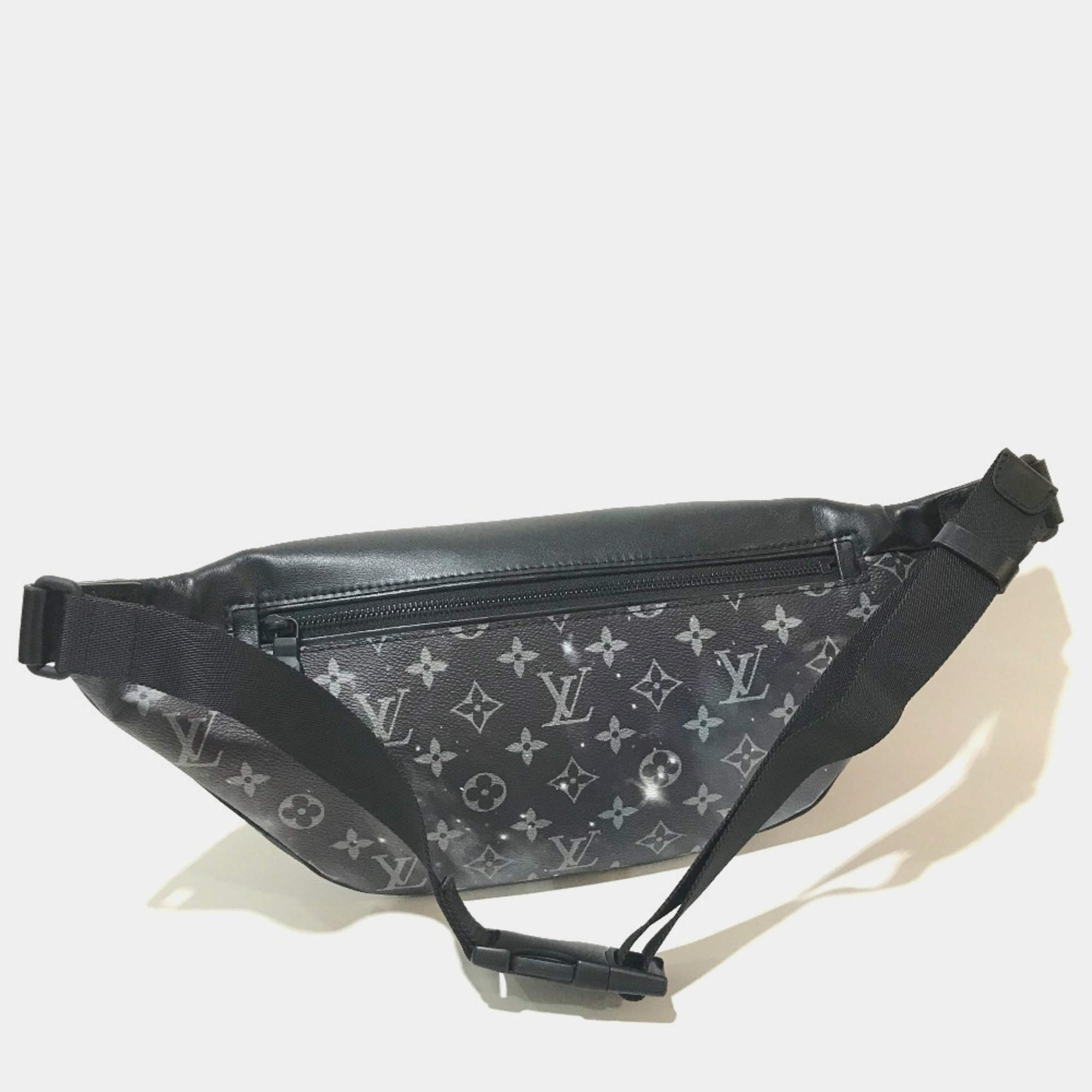 Louis Vuitton Canvas Black Silver Monogram Galaxy Discovery Bum Bag