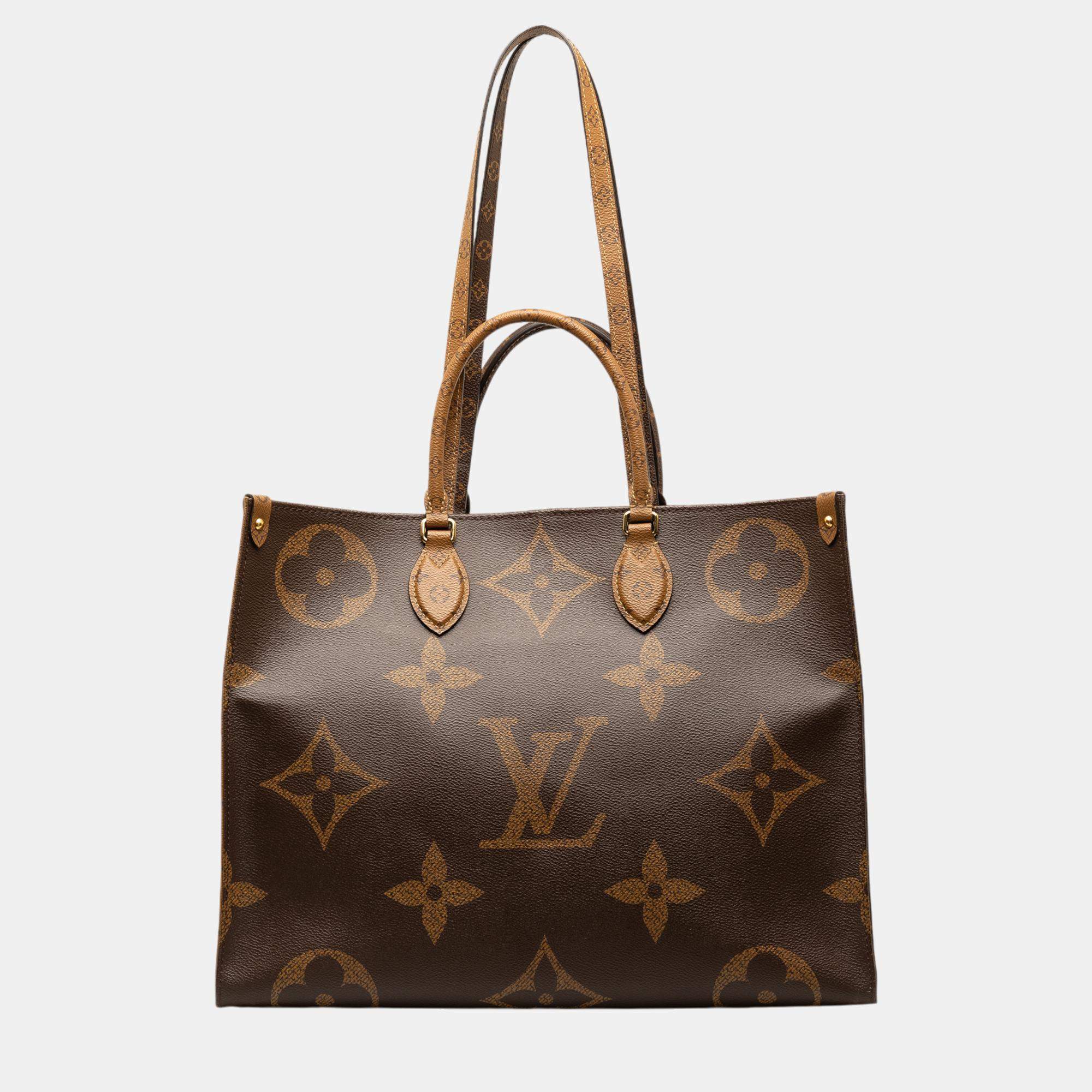 Louis Vuitton Brown Monogram Reverse Giant OnTheGo GM