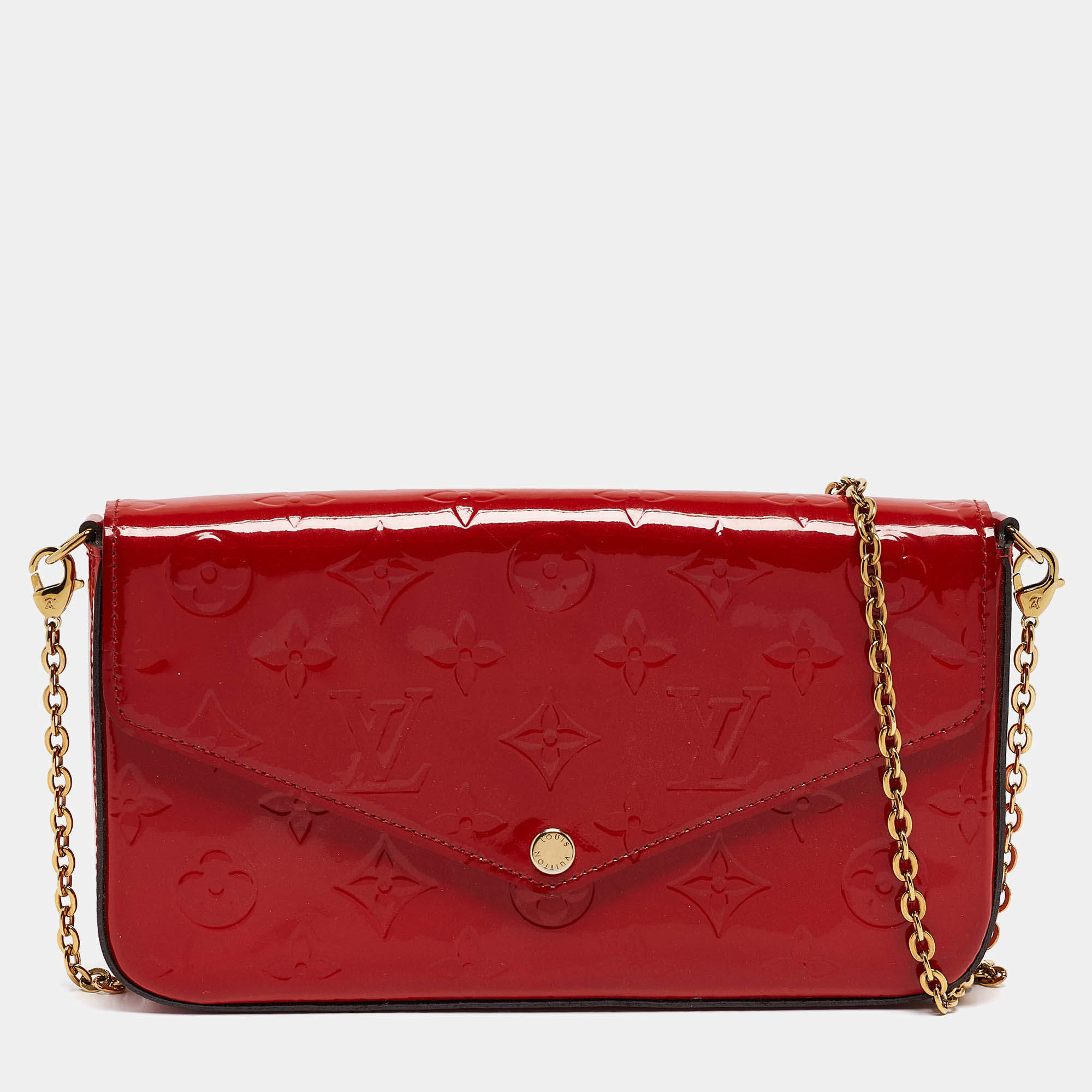 Louis Vuitton Cerise Monogram Vernis Felicie GM Pochette