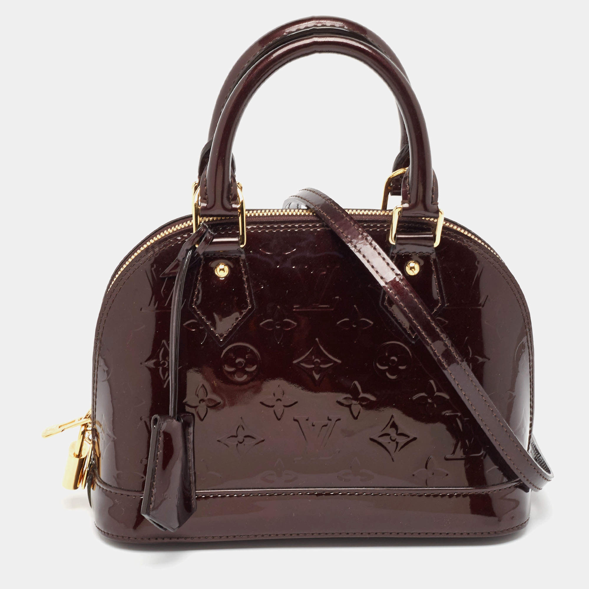 Louis Vuitton Amarante Monogram Vernis Alma BB Bag