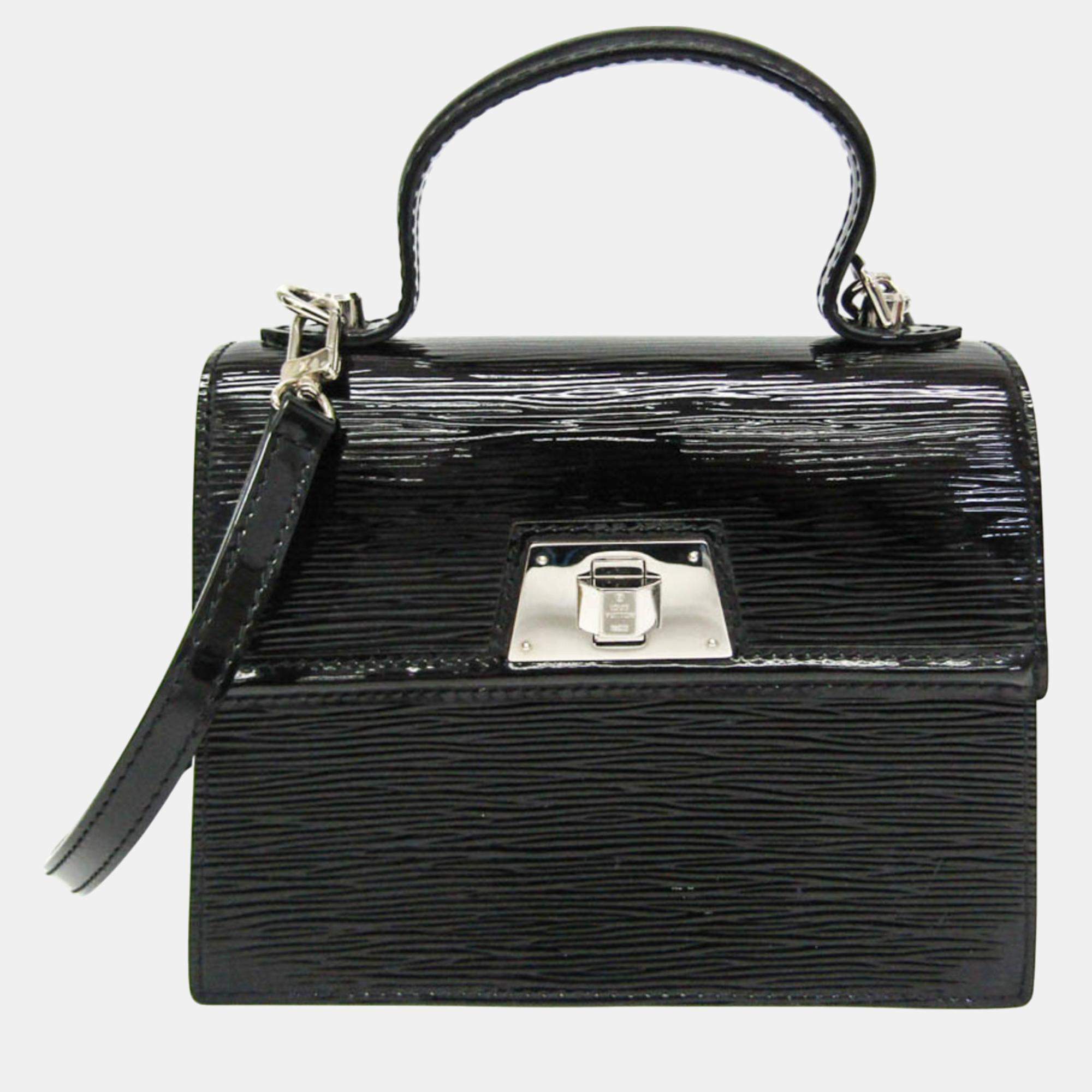 Pre Owned Louis Vuitton Black Epi Electric Sevigne Shoulder Bag