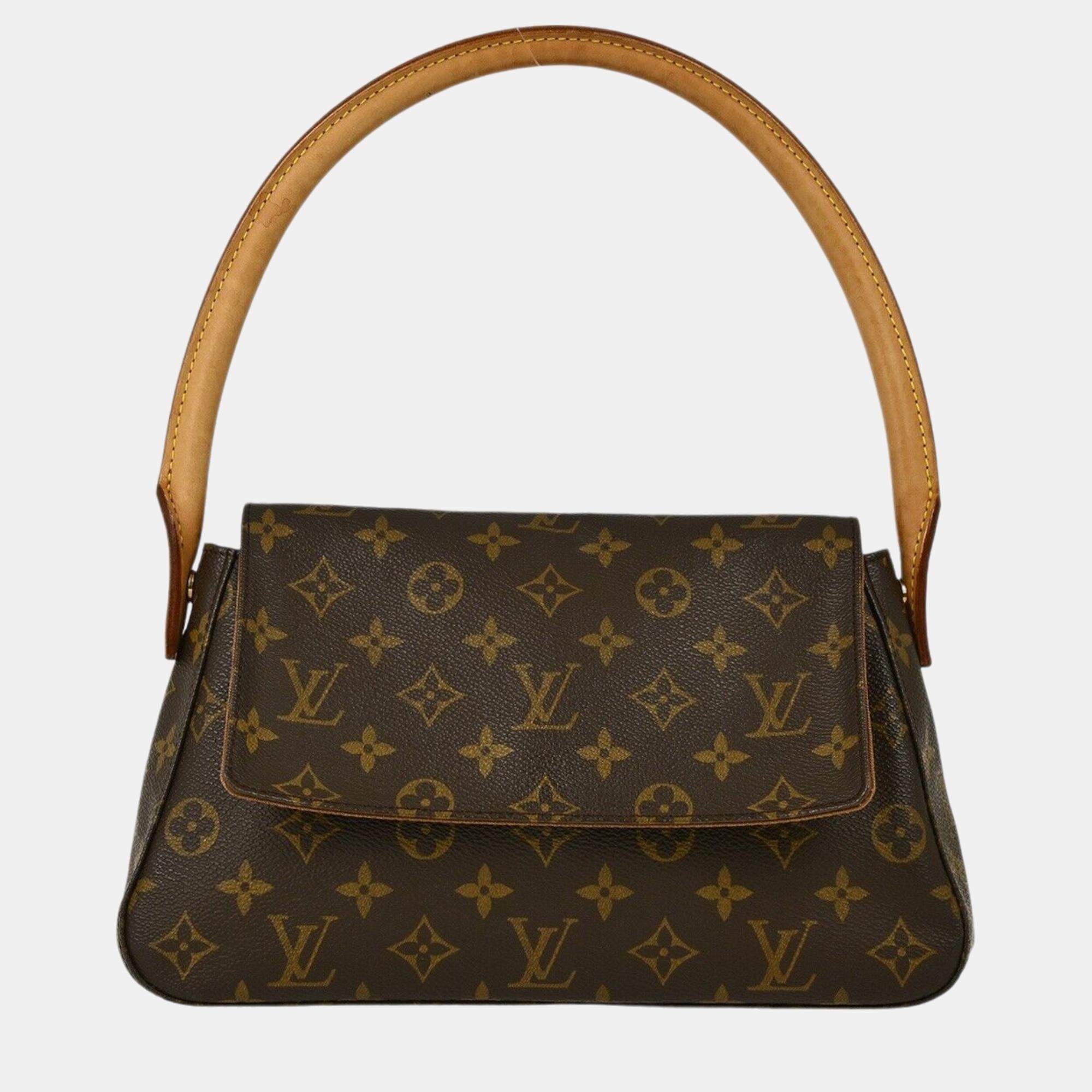 Pre Owned Louis Vuitton Monogram Mini Looping Handbag
