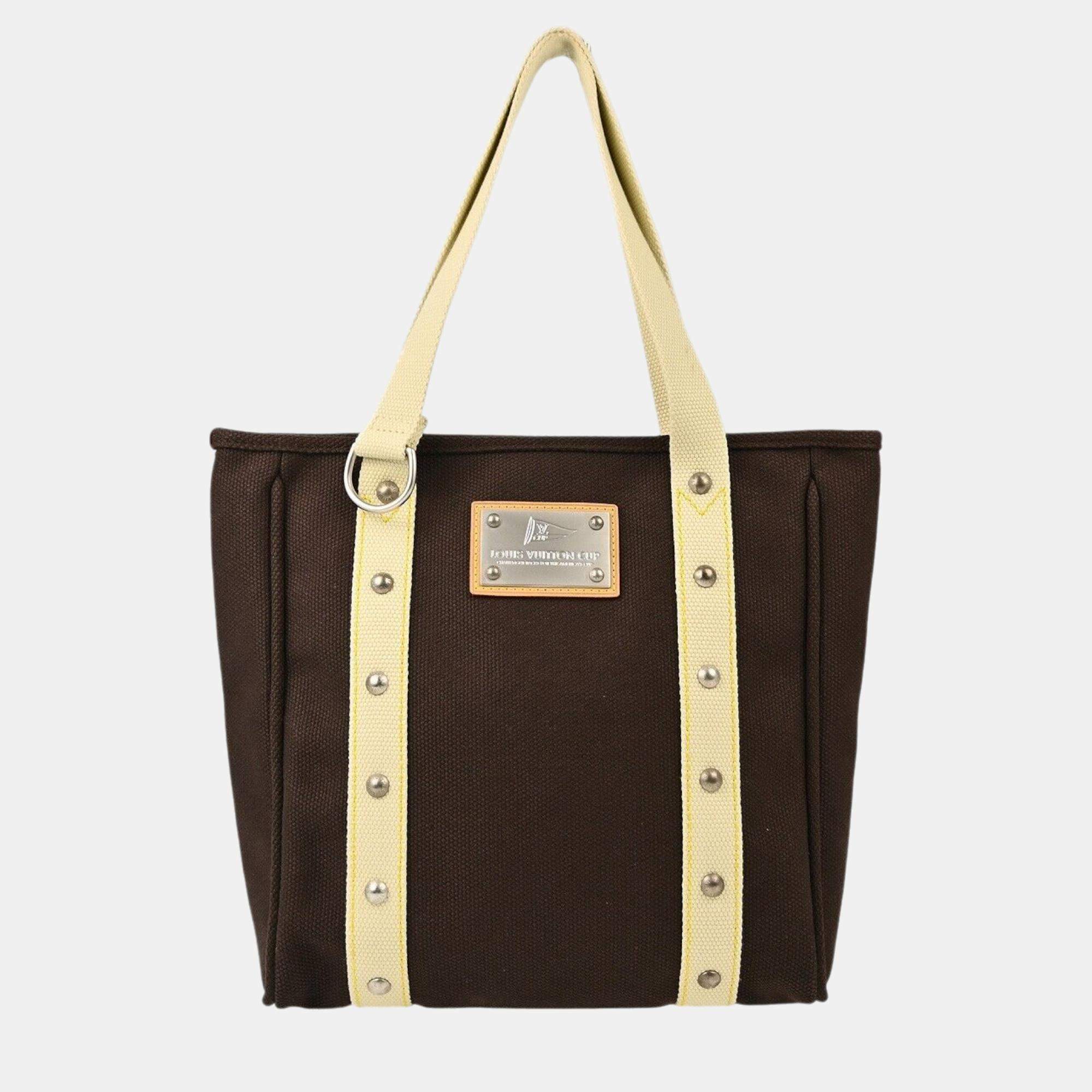 バッグ Louis Vuitton Antigua Cabas MM Louis Vuitton Brown Antigua Cabas MM Tote Bag Louis Vuitton