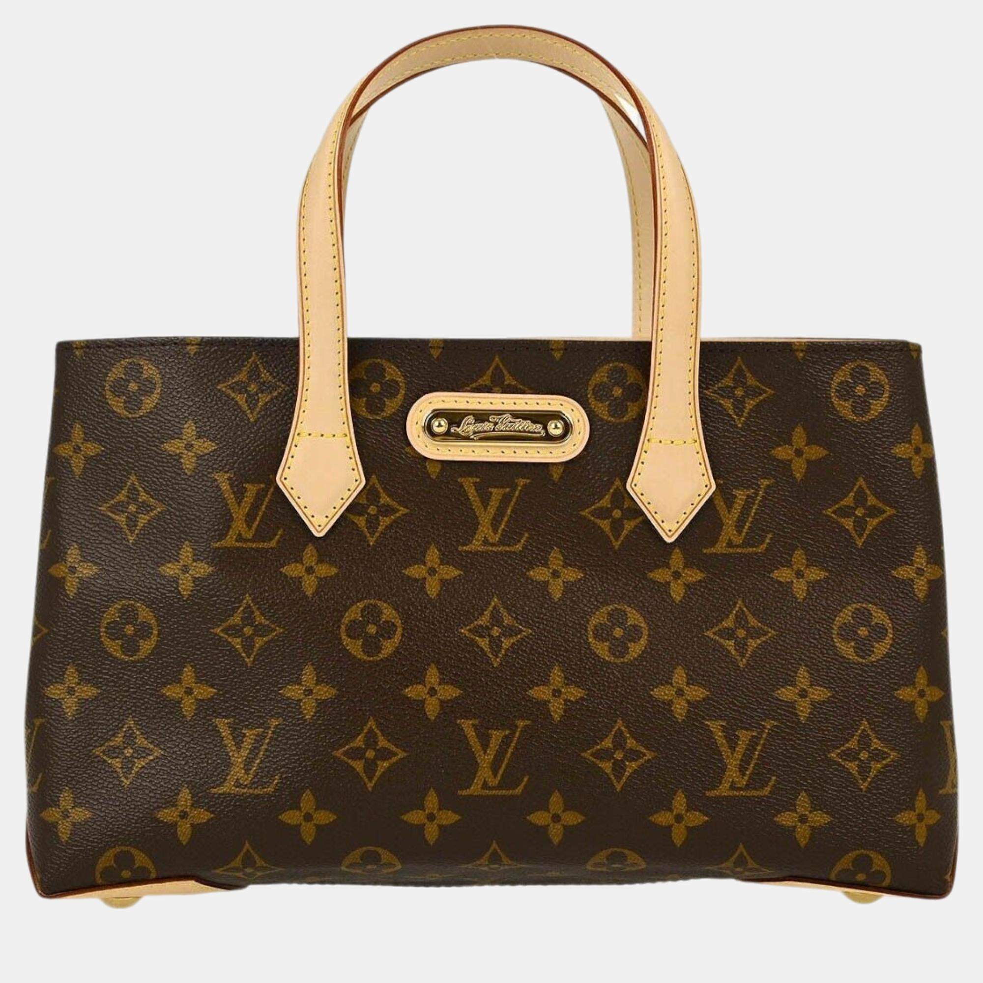Pre Owned Louis Vuitton Monogram Wilshire PM Tote Bag