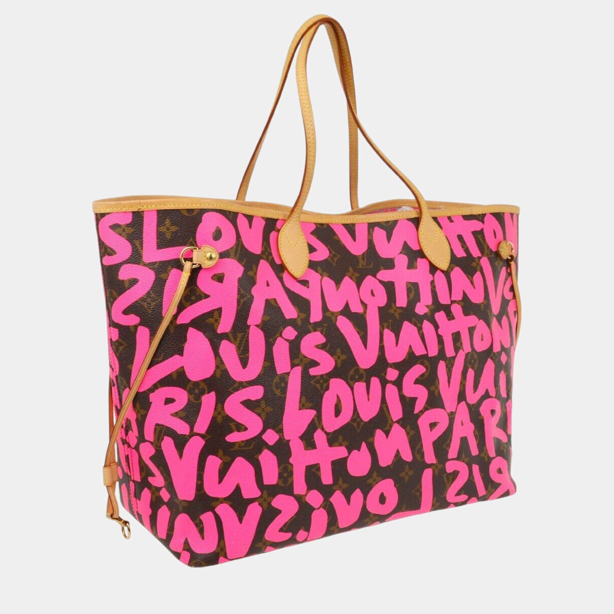 Louis Vuitton Pink Monogram Graffiti Neverfull GM Tote bag Louis Vuitton TLC