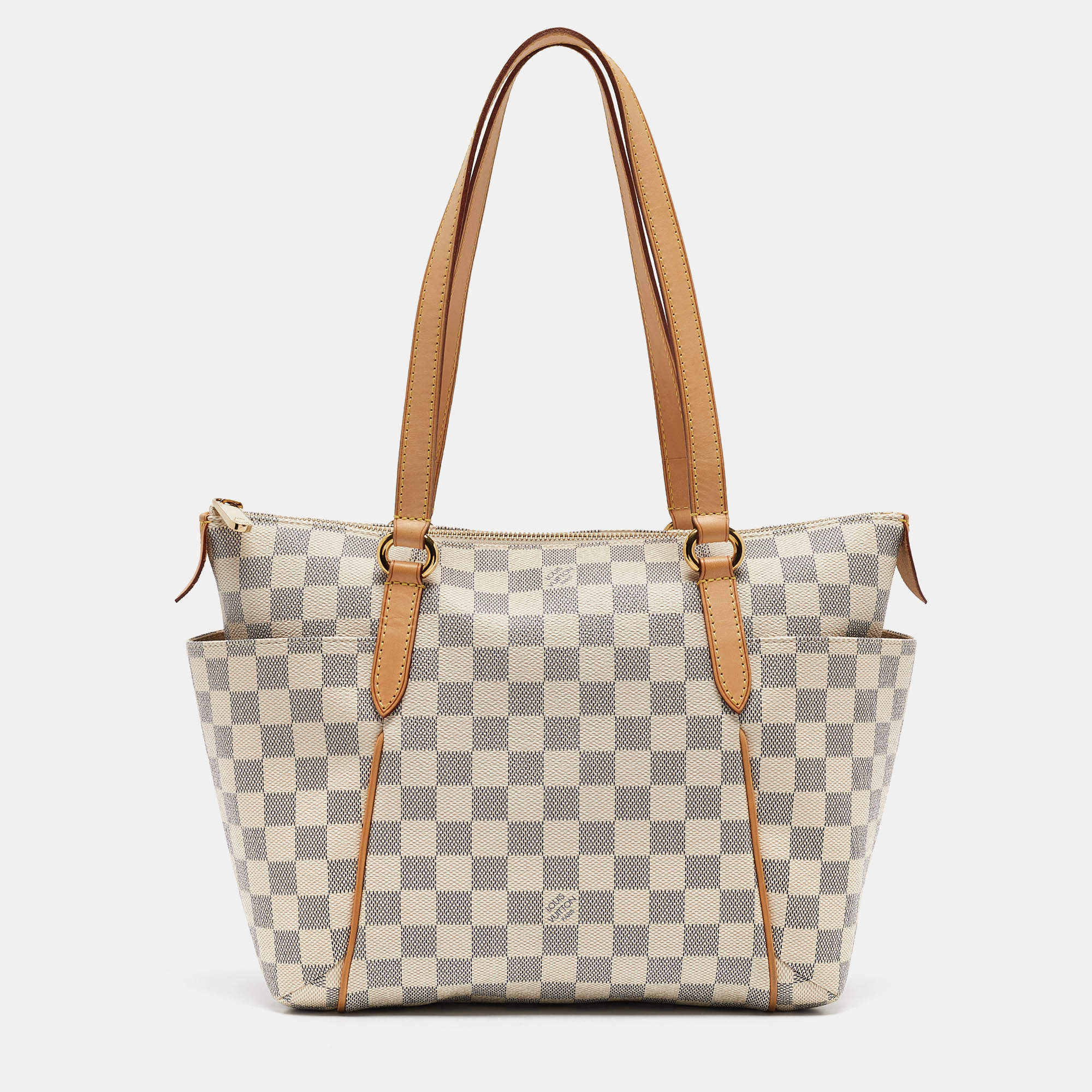 Pre Owned Louis Vuitton Damier Azur Canvas Totally PM Bag