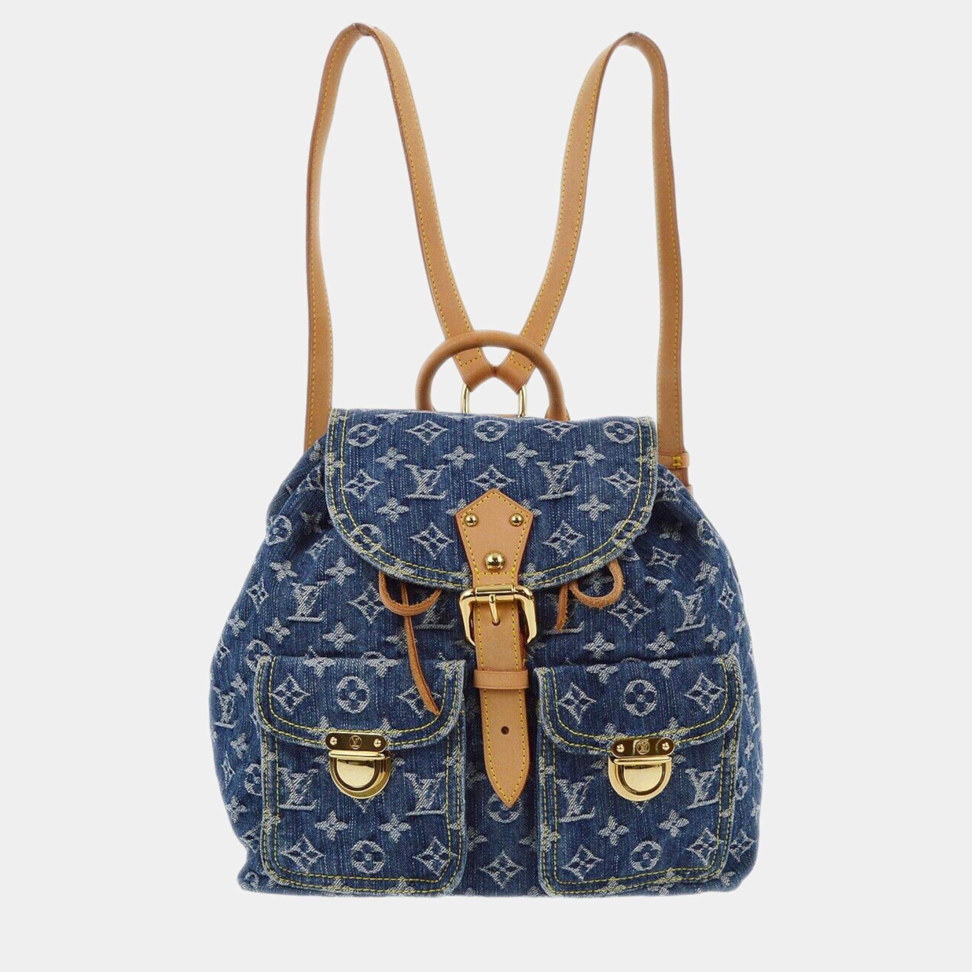 Louis Vuitton Blue Monogram Denim Sac a Dos GM Backpack