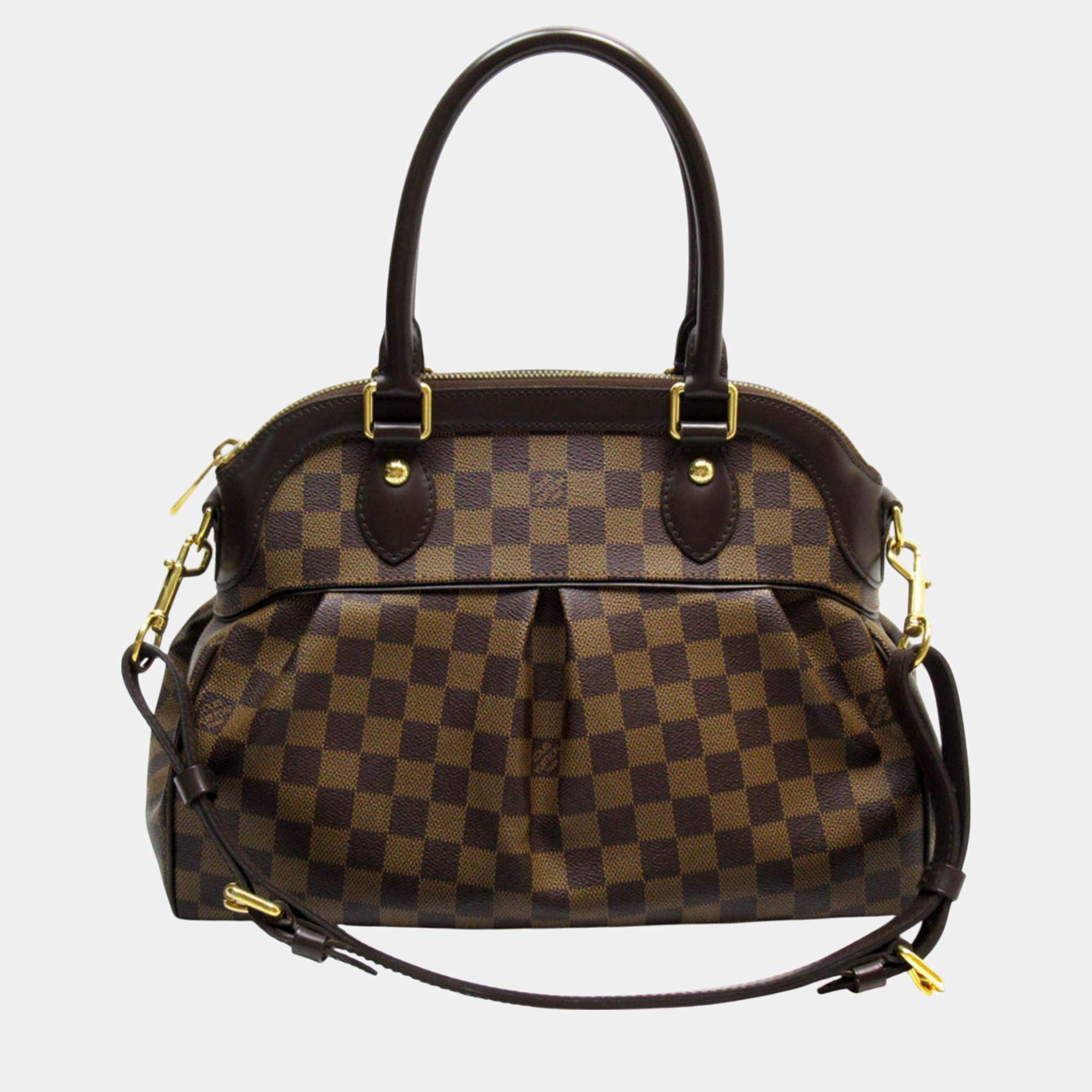 Louis Vuitton Canvas Ebene Damier Trevi PM Handbag