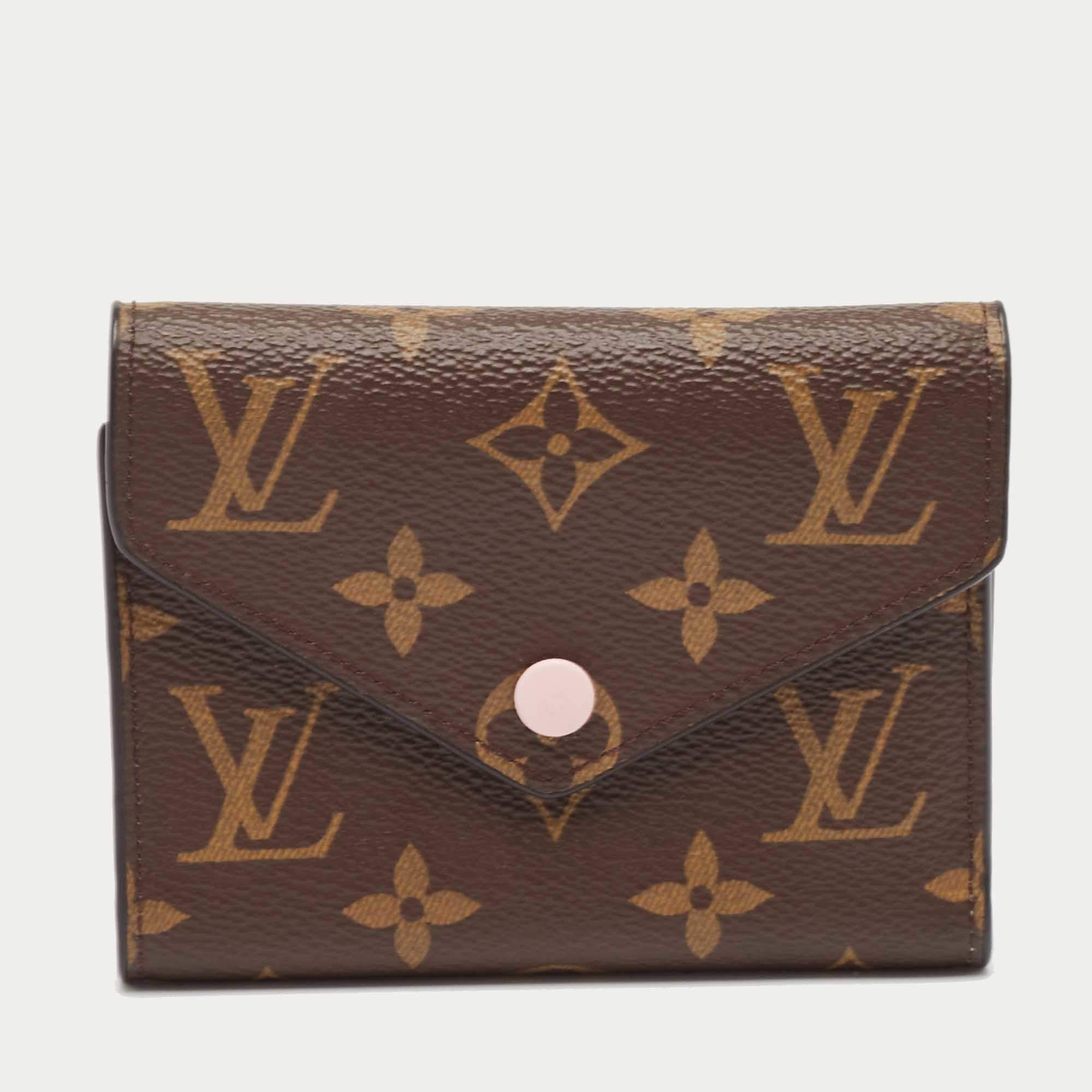Louis Vuitton Rose Ballerine Monogram Canvas Victorine Wallet
