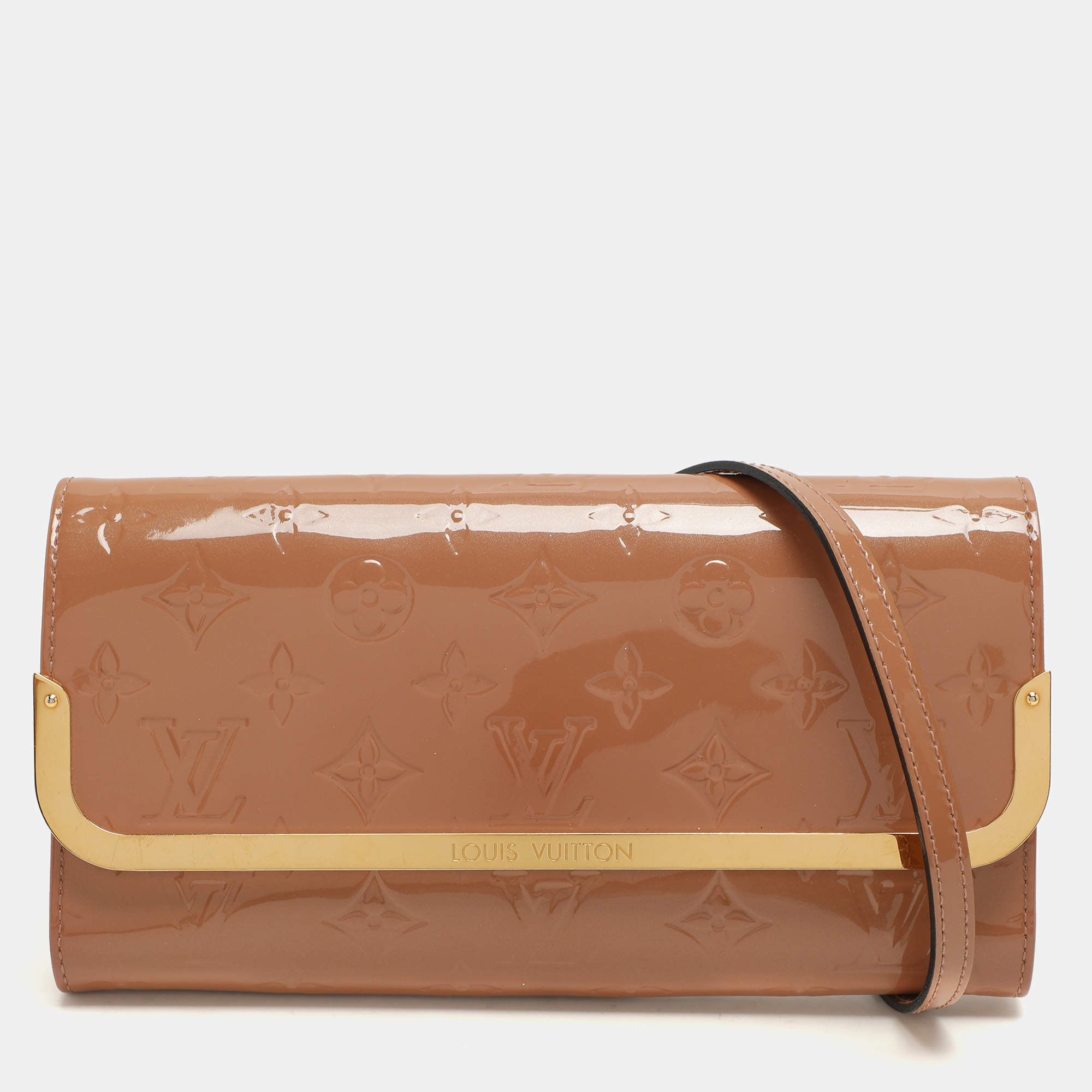 Pre Owned Louis Vuitton Florentine Monogram Vernis Rossmore MM Bag