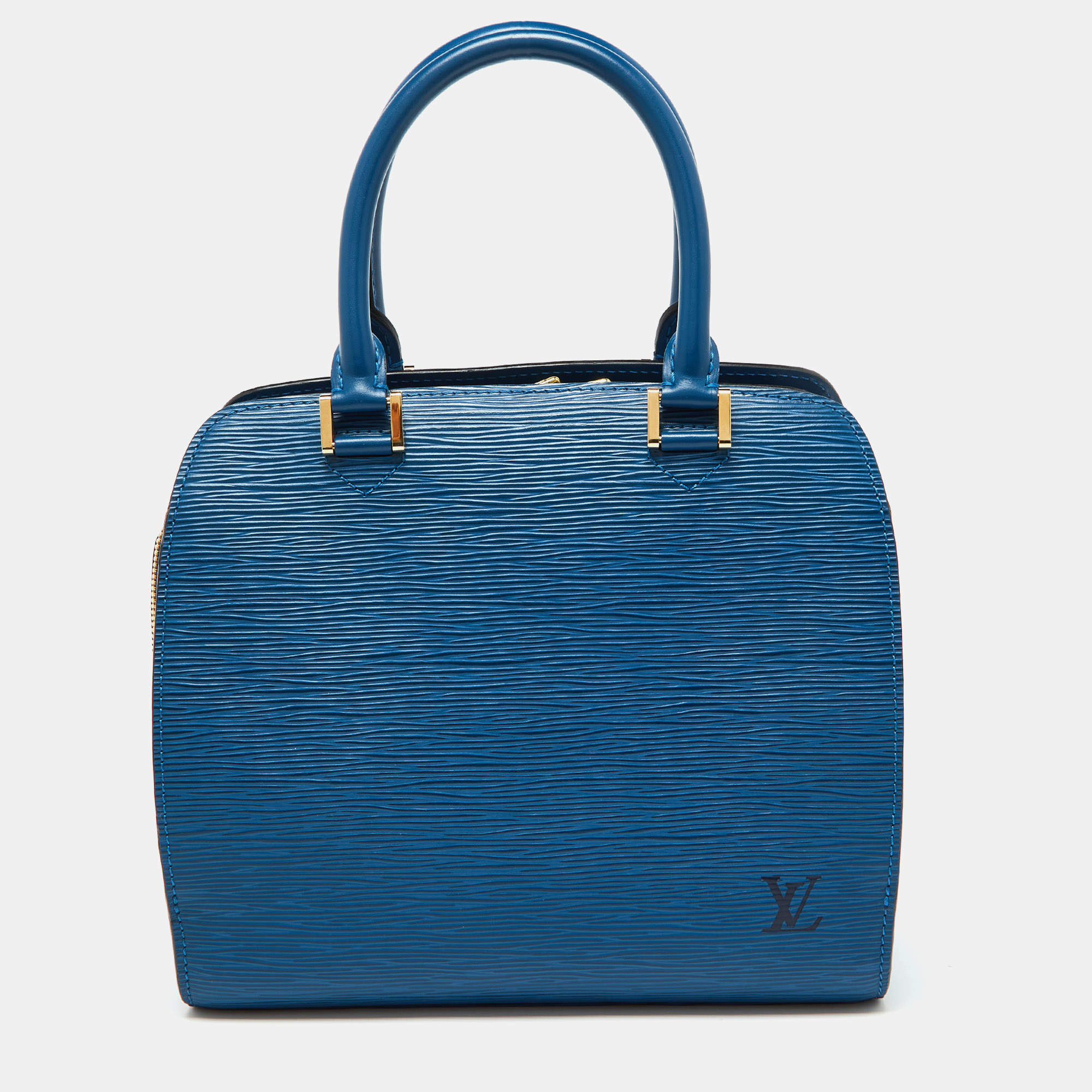 Louis Vuitton Toledo Blue EPI Leather Pont Neuf PM Bag