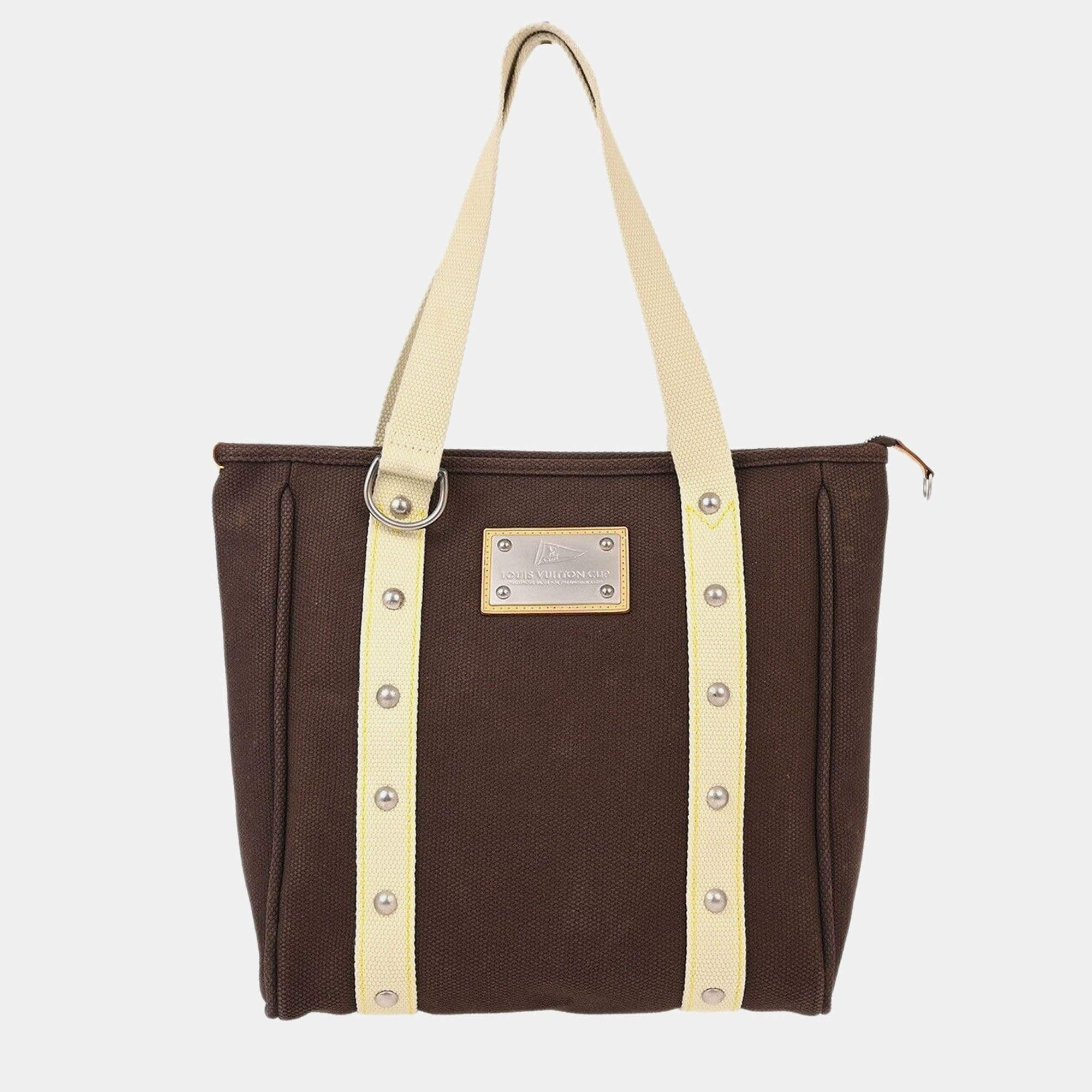 Louis Vuitton Brown Antigua Cabas Mm Tote Bag