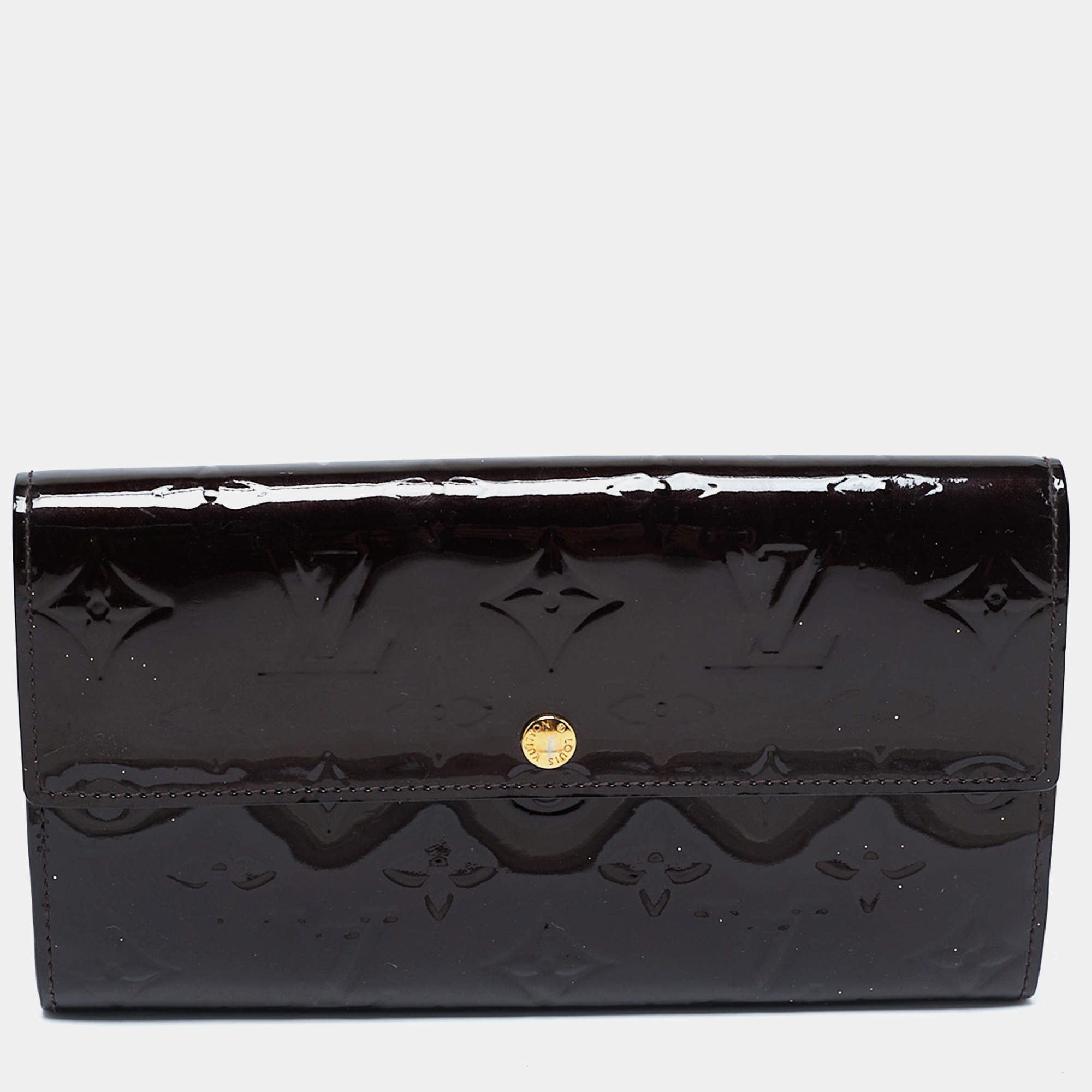 Louis Vuitton Amarante Monogram Vernis Sarah Wallet